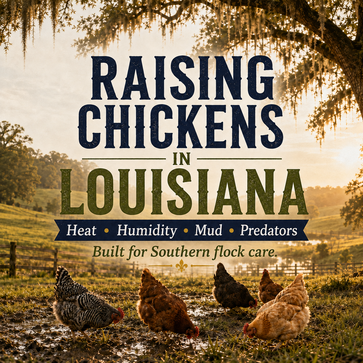 Raising Chickens in Louisiana: Heat, Humidity, Mud, and Predators