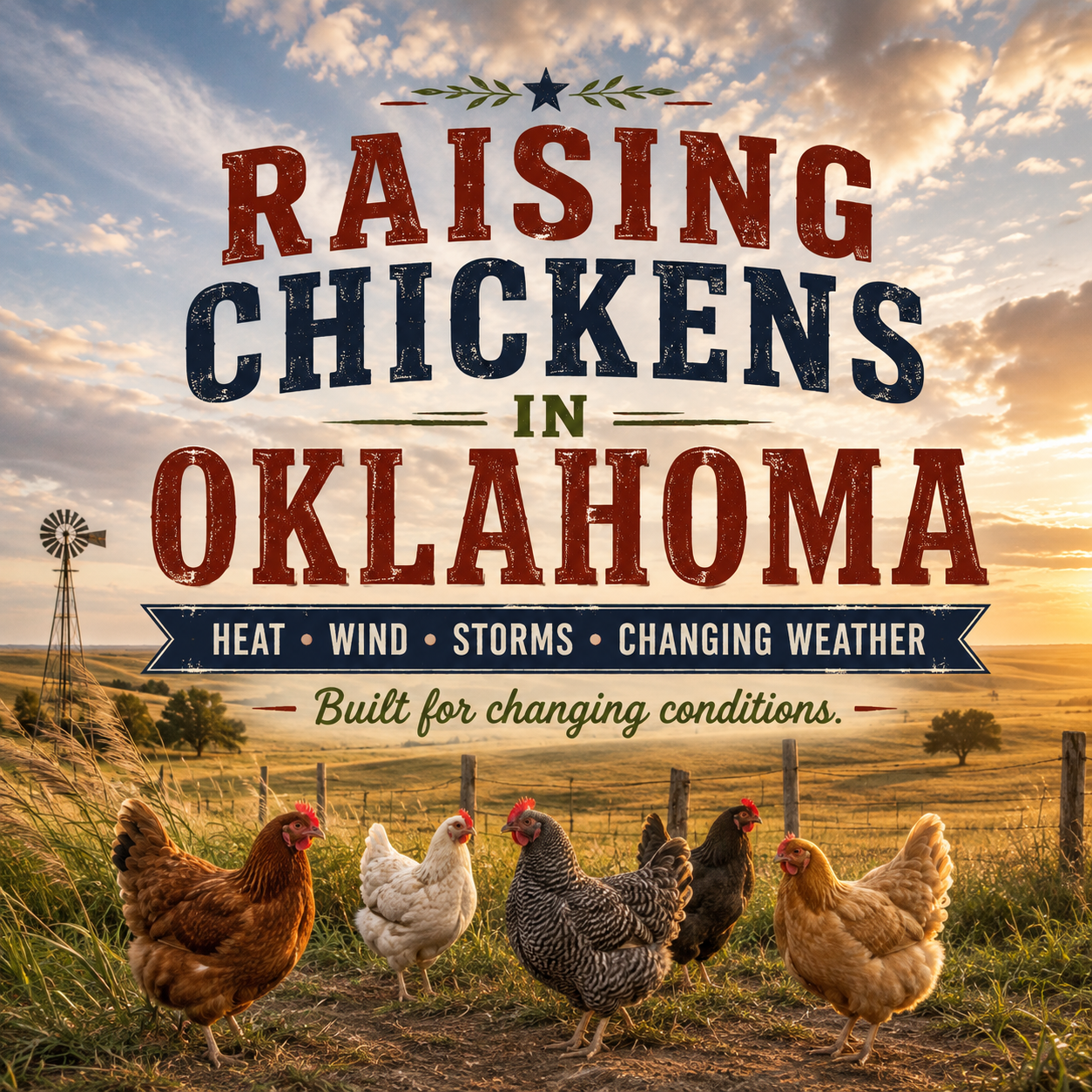 Raising Chickens in Oklahoma: Heat, Wind, Storms, and Changing Weather