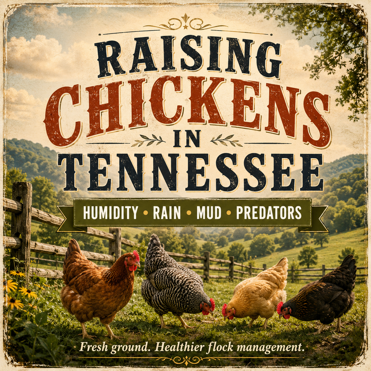 Raising Chickens in Tennessee: Humidity, Mud, Predators, and Fresh Ground