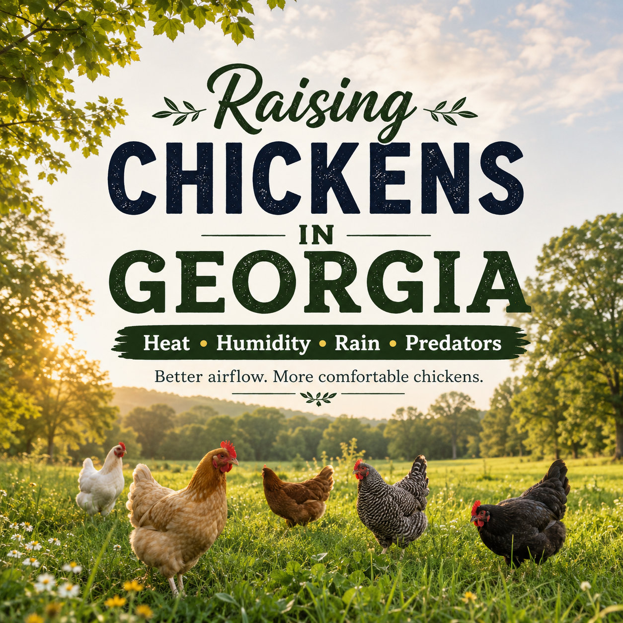 Raising Chickens in Georgia: Heat, Humidity, Parasites, and Predator Protection