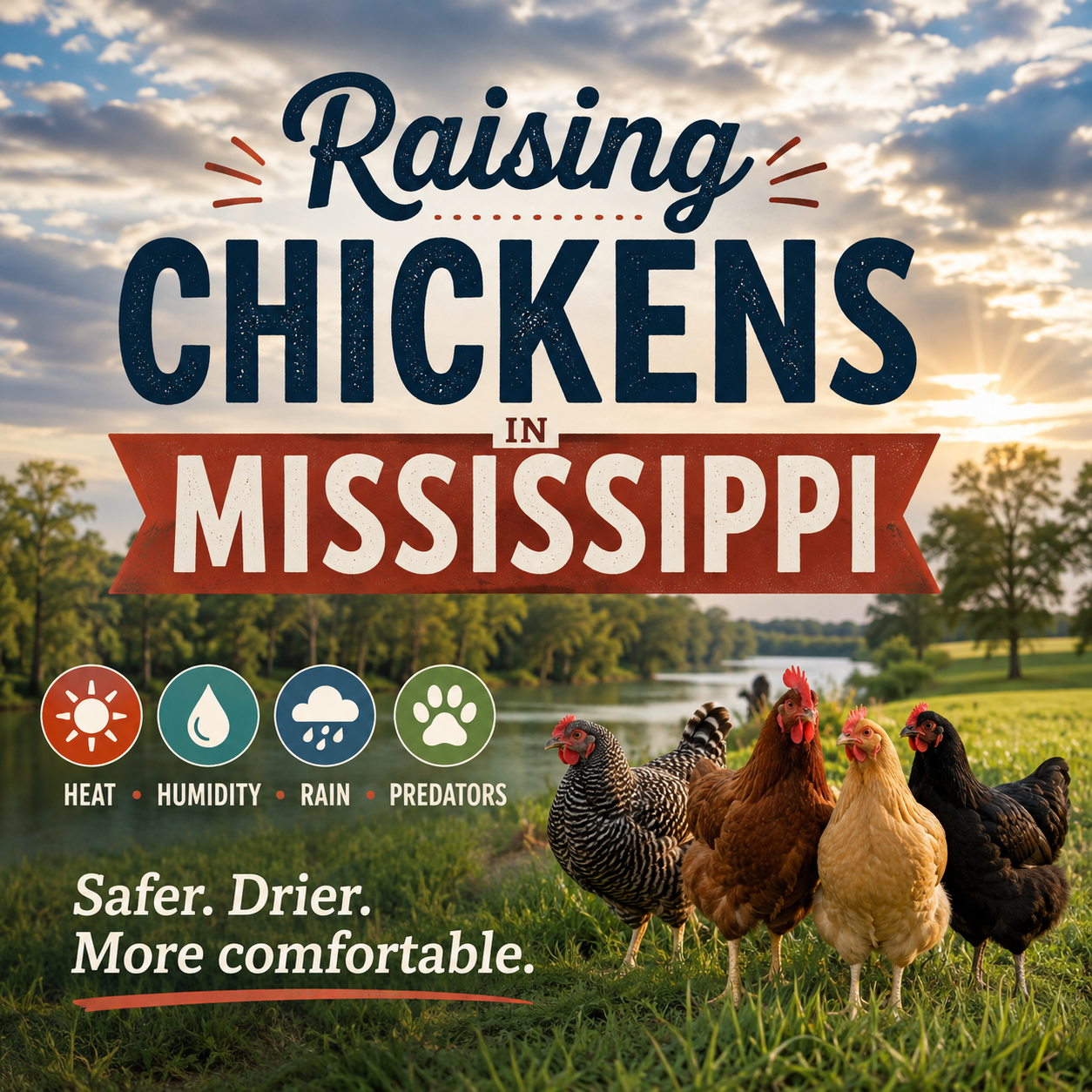 Raising Chickens in Mississippi: Heat, Humidity, Rain, and Predators