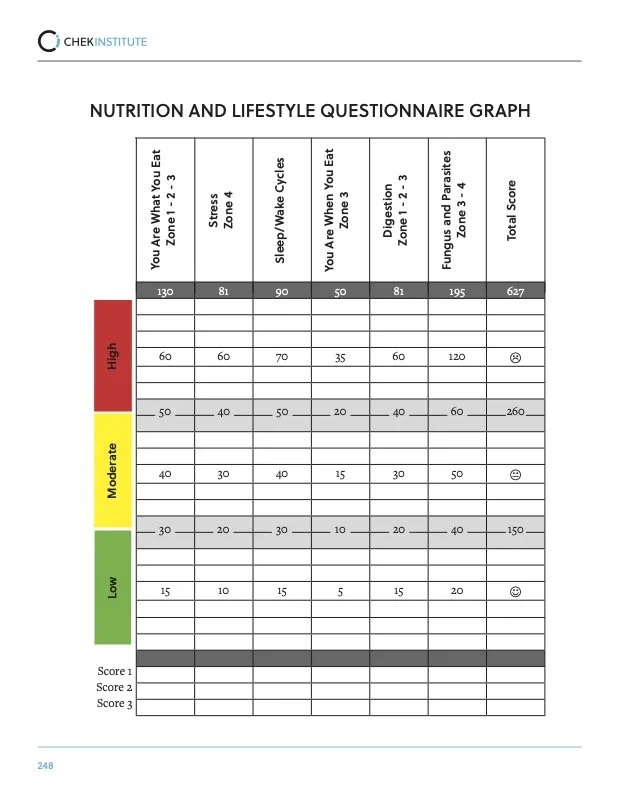Online nutrition questionnaire used to personalise remote personal training programs