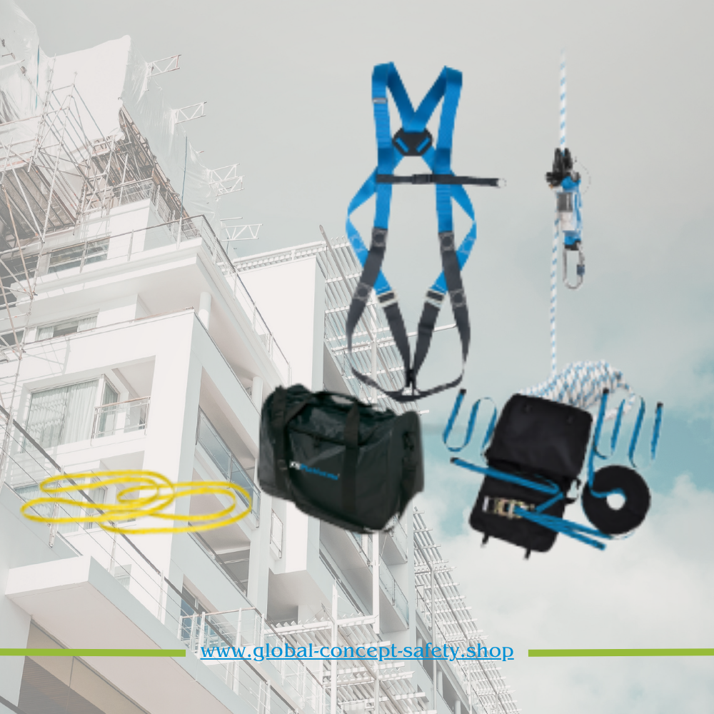 🏆 KIT CONSTRUCTION ADVANCED avec ligne de vie Provisoire - EN 361 + EN 360