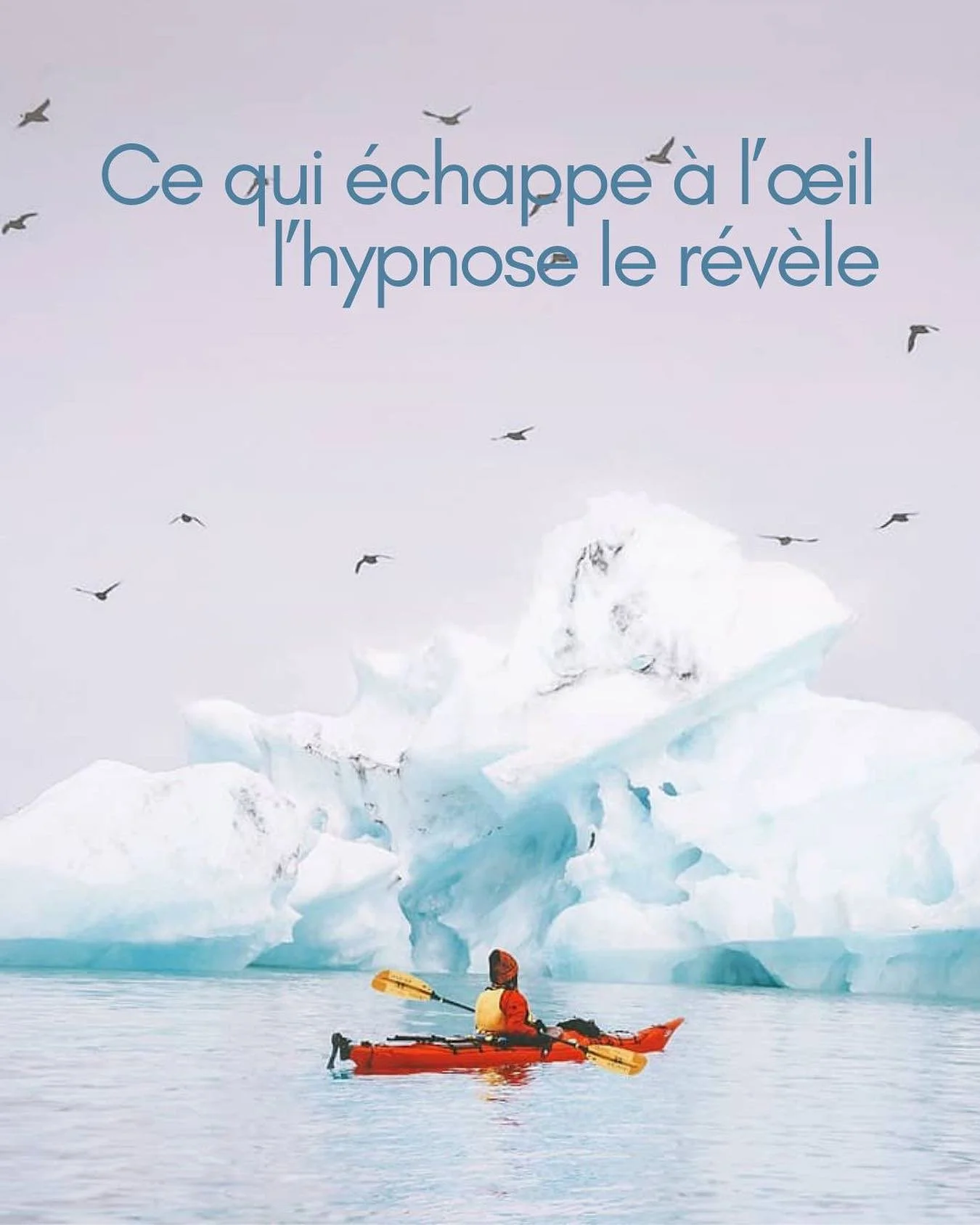🇫🇷🇪🇸 🌊 Comme un iceberg :
&ndash; La petite partie visible au-dessus de l&rsquo;eau (10%), c&rsquo;est notre CONSCIENT 
pens&eacute;es, choix, actions, etc.
&ndash; La grande partie cach&eacute;e sous l&rsquo;eau (90%), c&rsquo;est notre INCONSC