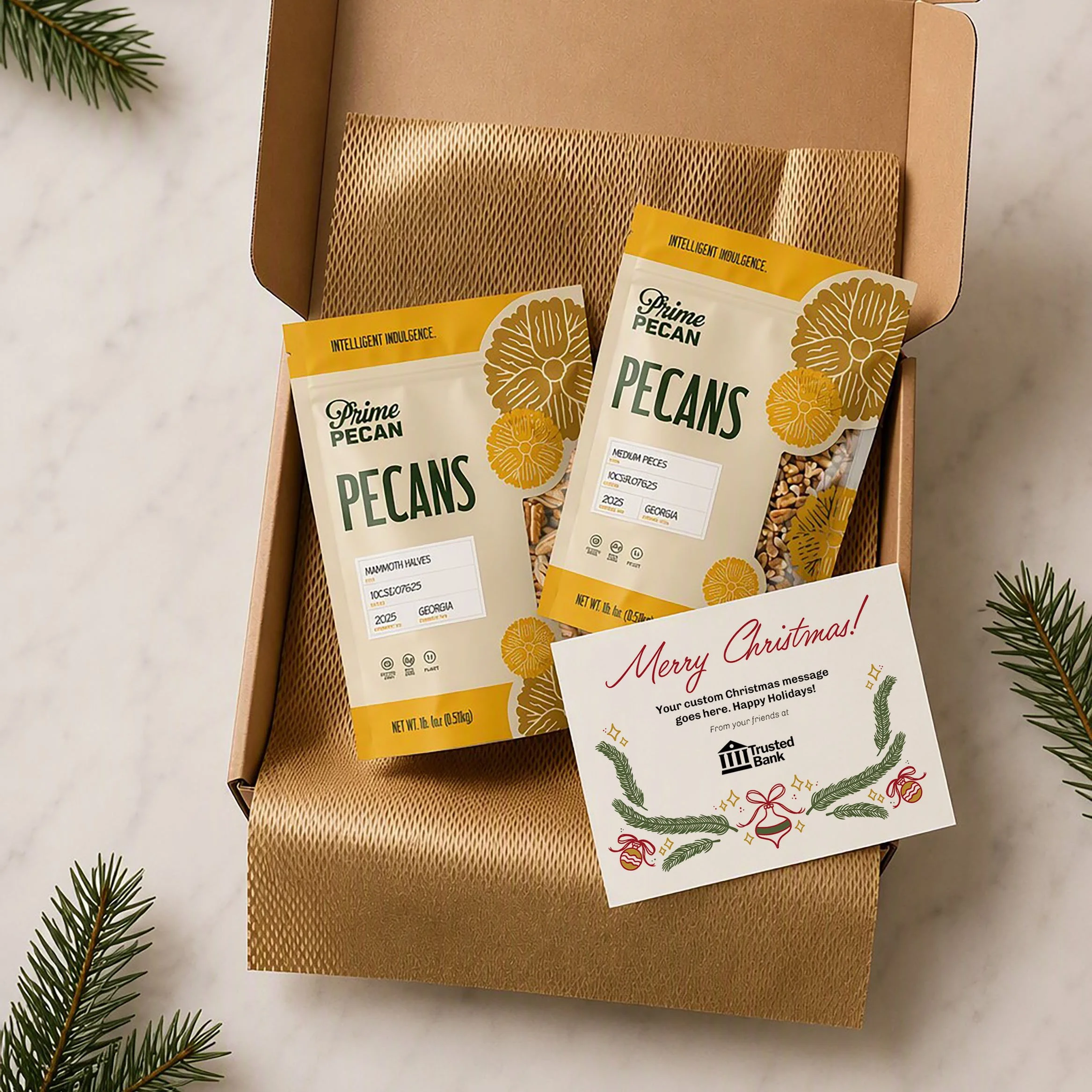 The 2-Bag Corporate Gift Box, a top choice for client appreciation gifts and employee holiday gifts alike.