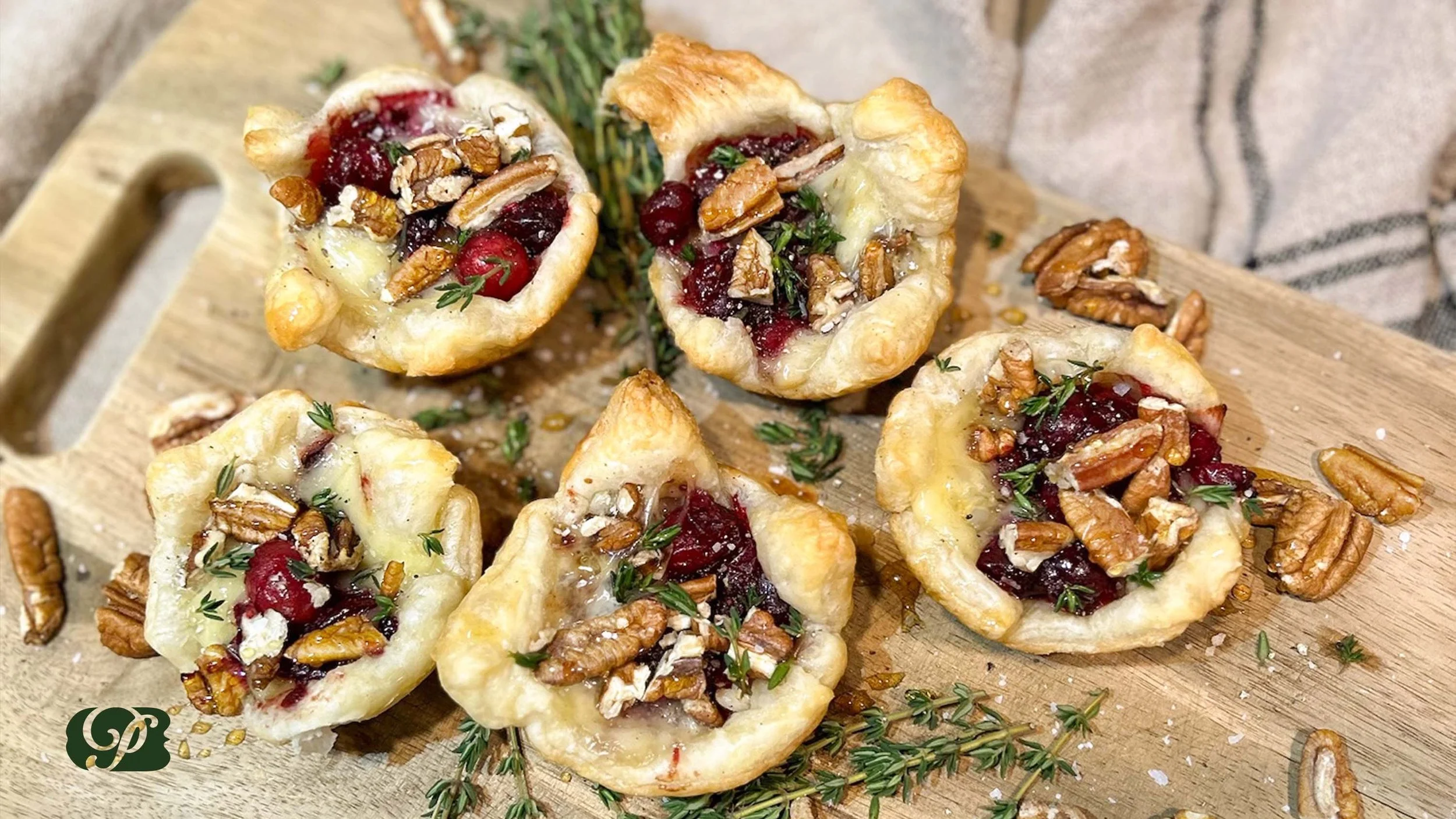 French-Inspired Prime Pecan Cranberry Brie Bites for Foodservice