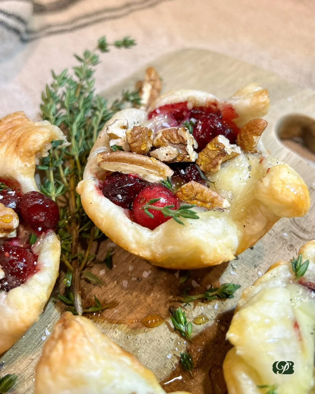 Prime Pecan Cranberry Brie Bite