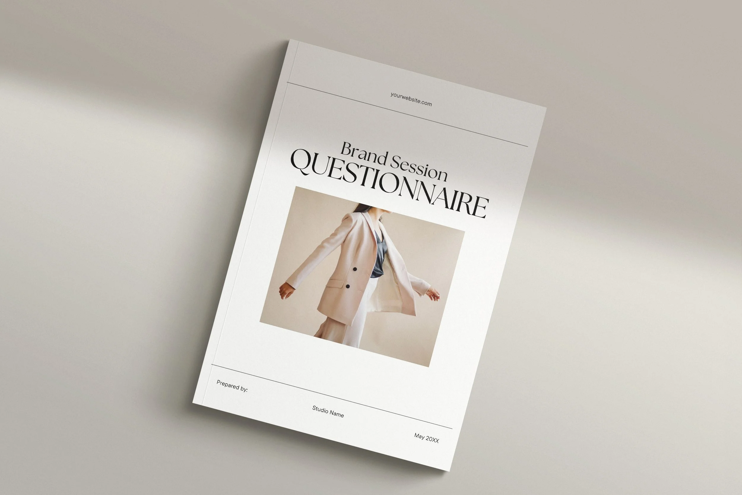 Brand Session Questionnaire- Canva Template for Brand Photographers