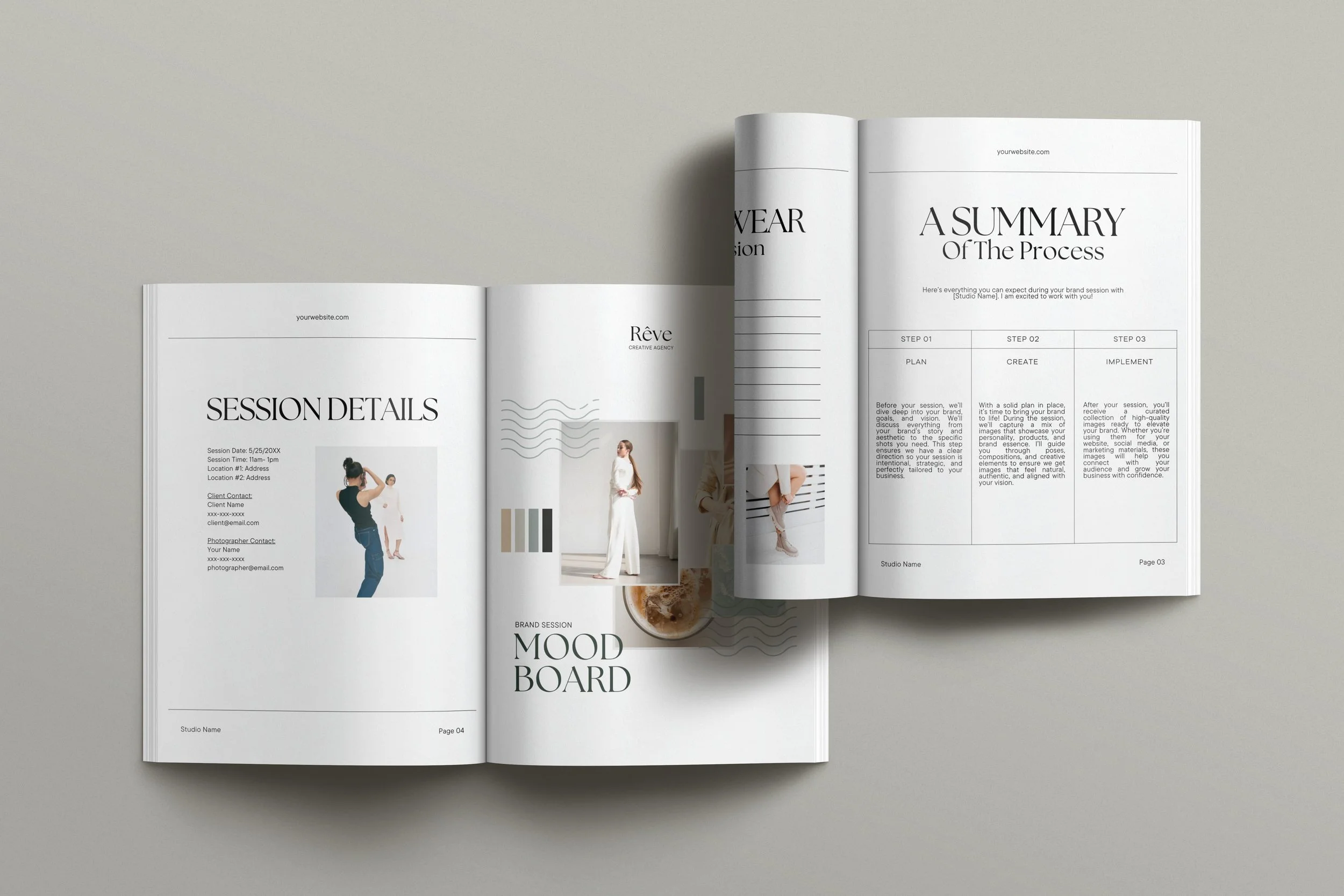Brand Photoshoot Planning Template- Canva Template for Brand Photographers