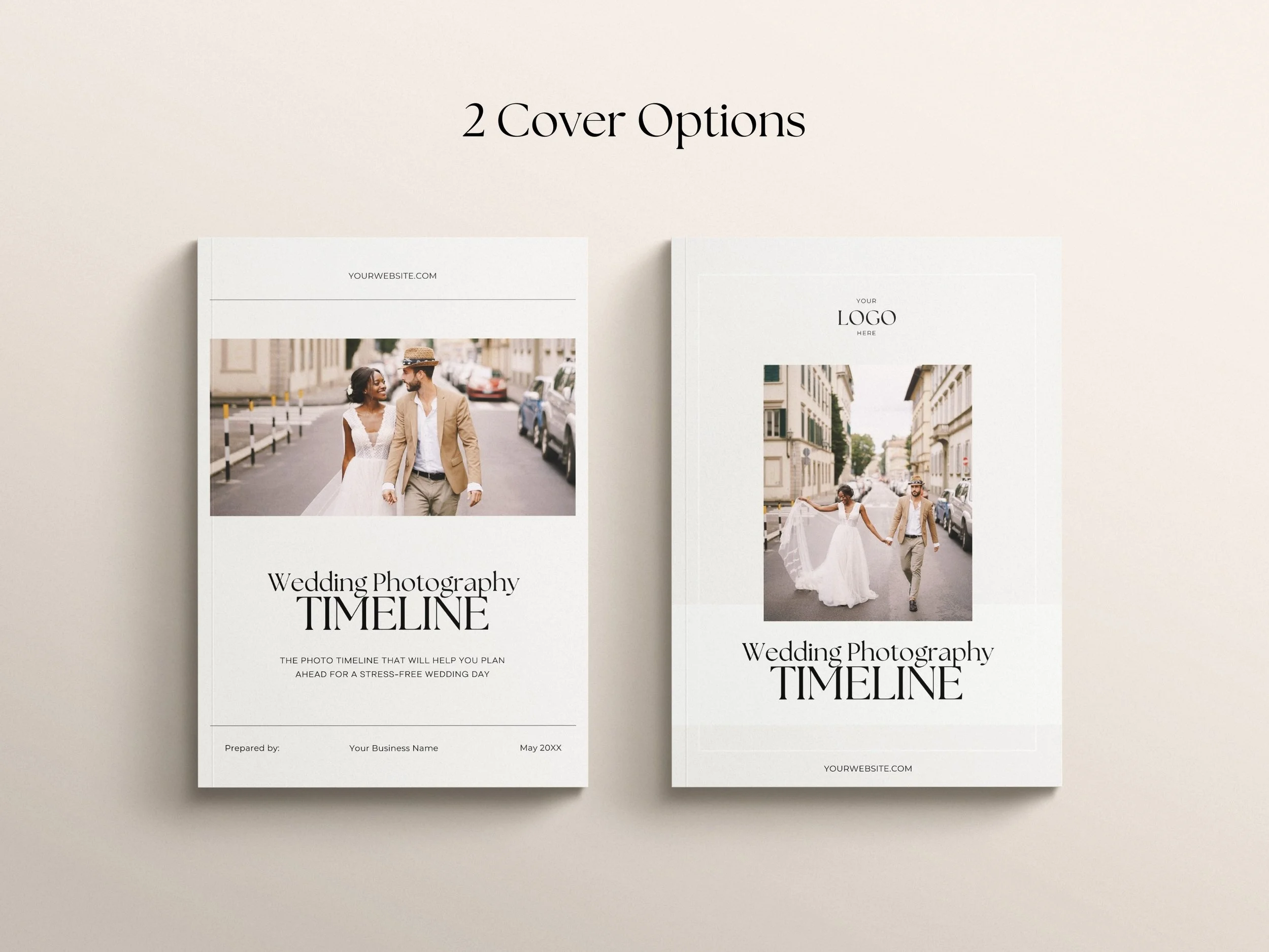 Wedding Timeline Template- Canva Template for Wedding Photographers