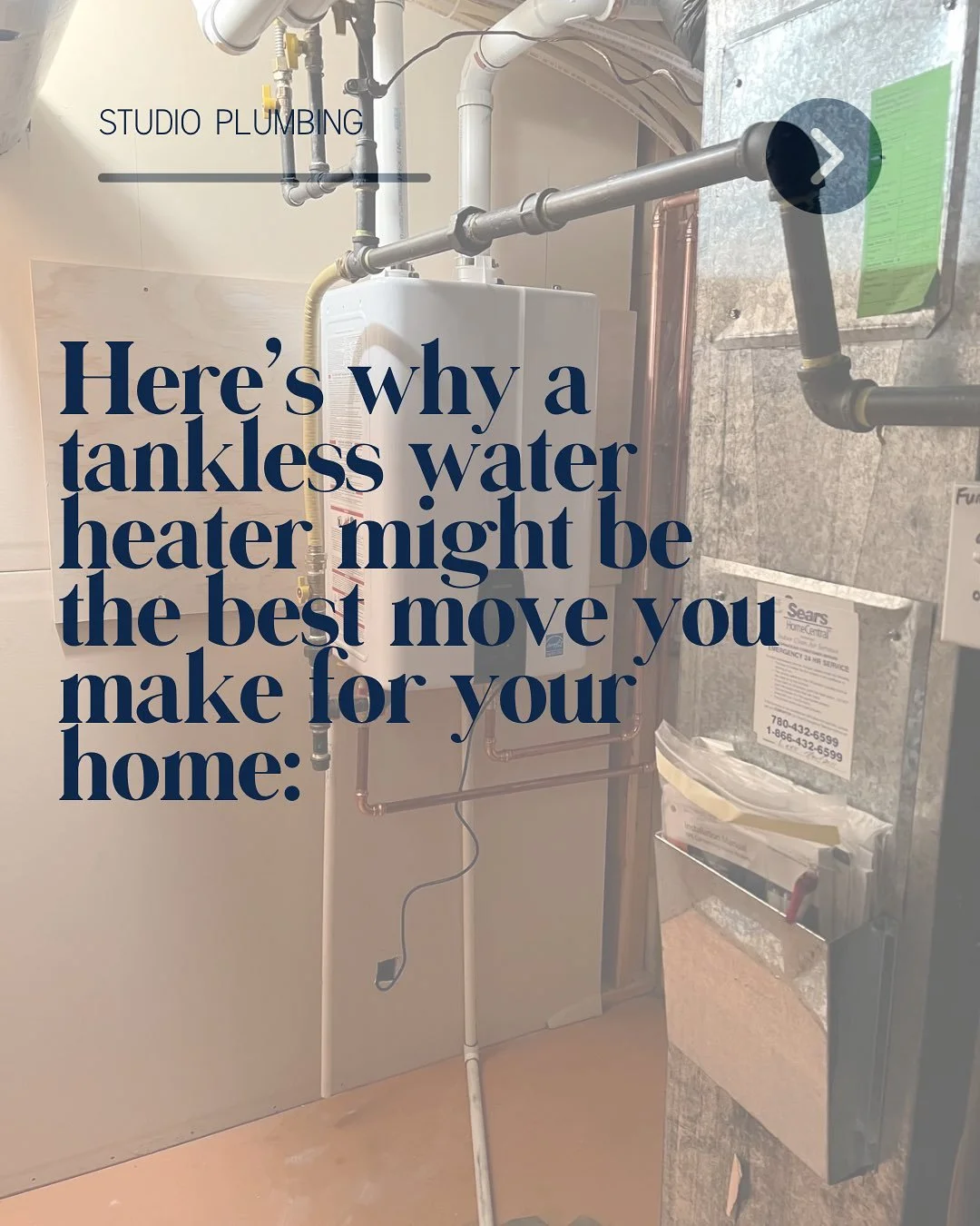 Thinking of upgrading your water heater? Swipe left to see why tankless water heater might be the best move you make for your home: