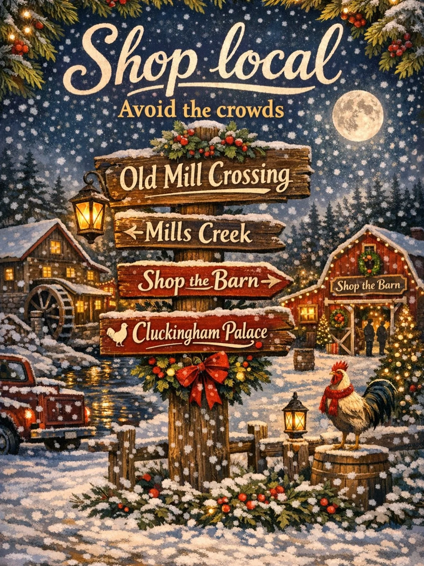 Our little village has some great shopping!  Happy holidays!  #charlestownri #southcountyri #shopsmall #rhodeisland #rhodeislandshopping #holiday #rhodylocalbiz