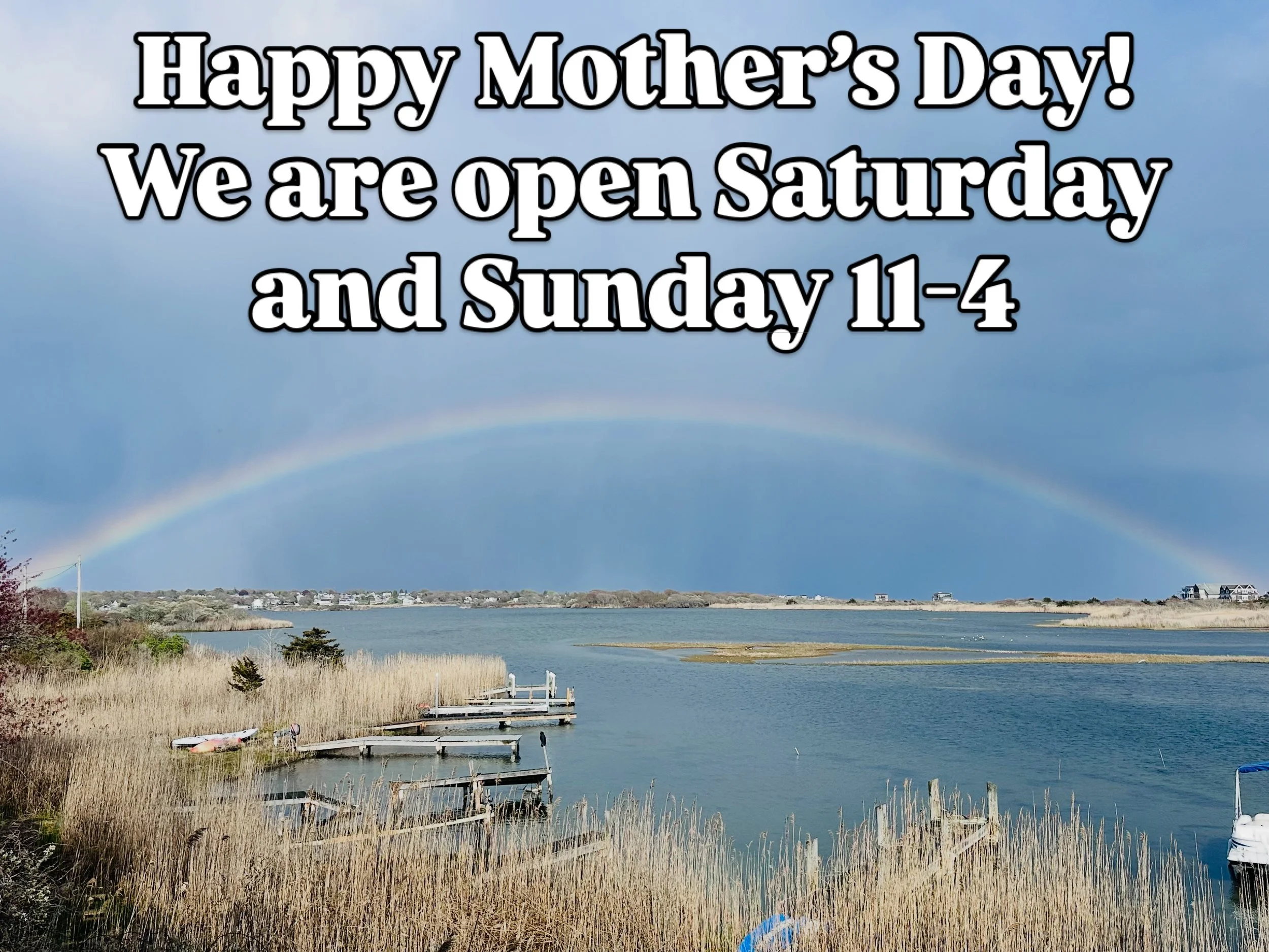 Treat your Mom and anyone who feels like a Mom to you!  Now open Sundays including Mother&rsquo;s Day! #charlestownri #rhodeisland #mothersday #shoplocal #shopsmall