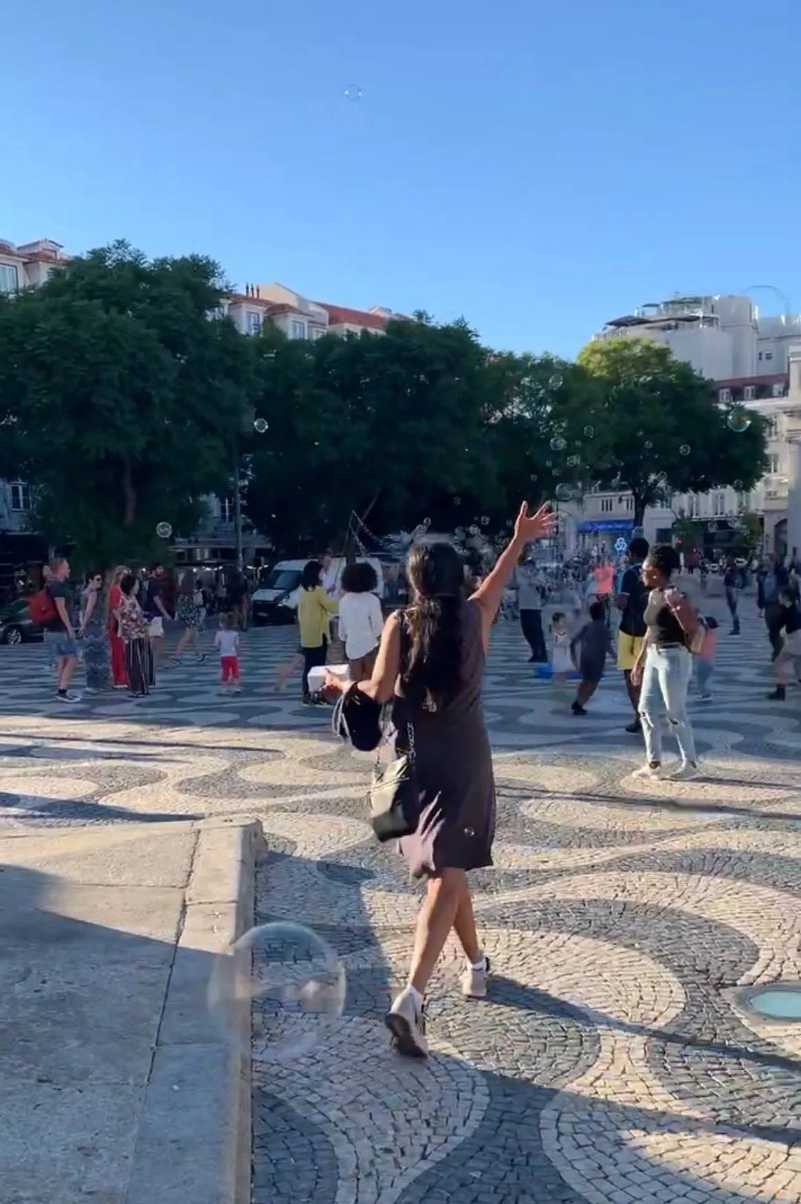 2022 - Disrupting Retirement in my Purposeful Third Act - chasing bubbles on vacation in Lisbon, Portugal.