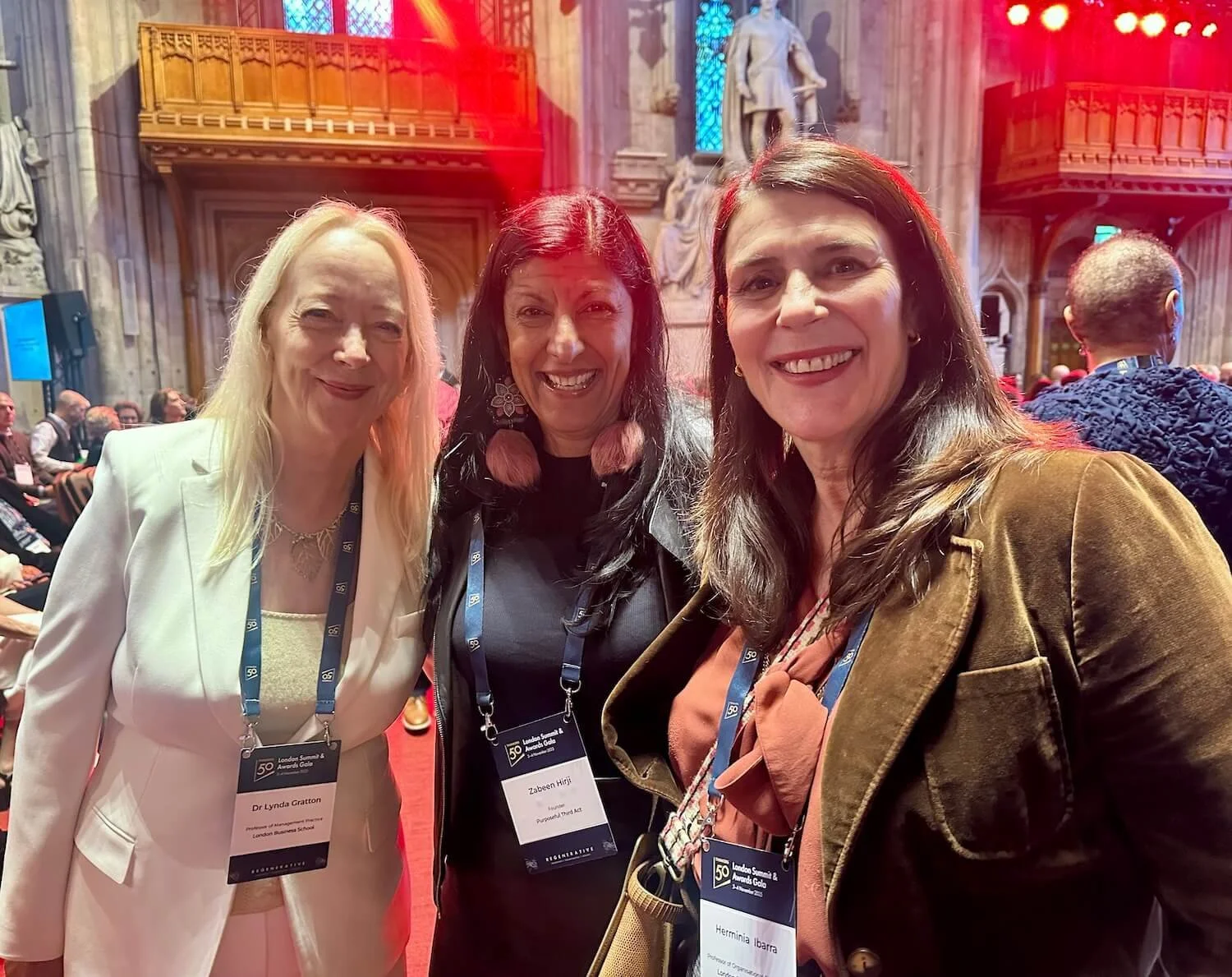 Pinch me moment with two Future of Work and Leadership giants, Lynda Gratton and Herminia Ibarra in London. Huge Congrats to Lynda, awarded the Thinkers50 Lifetime Achievement Award! (November 2025) 