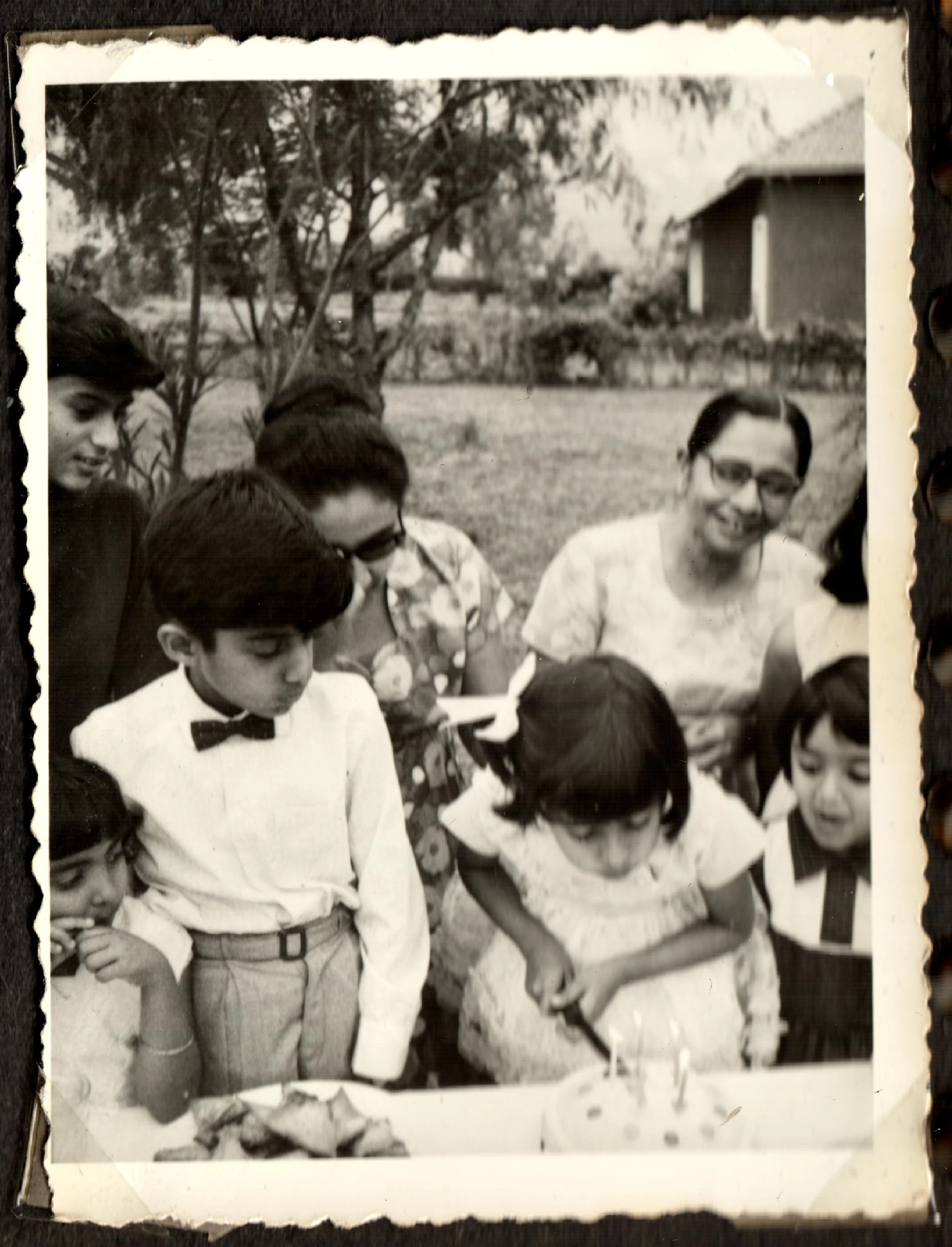 1965 - Fifth birthday celebrations with my powerhouse grandmother looking on.