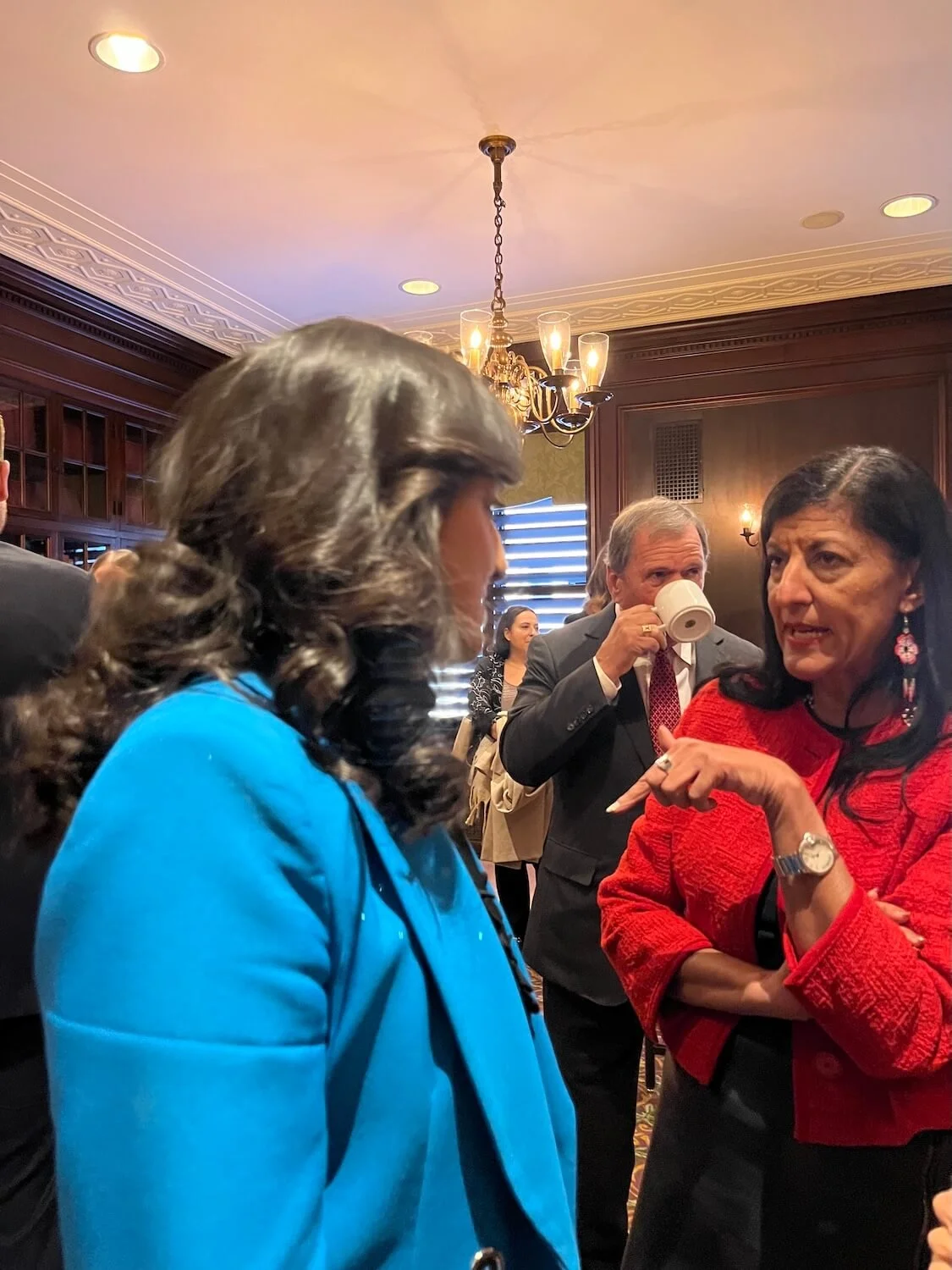 Deep in conversation with Minister Anita Anand at the Canadian Club Toronto - her first address on foreign policy in Canada!  (December 2025)