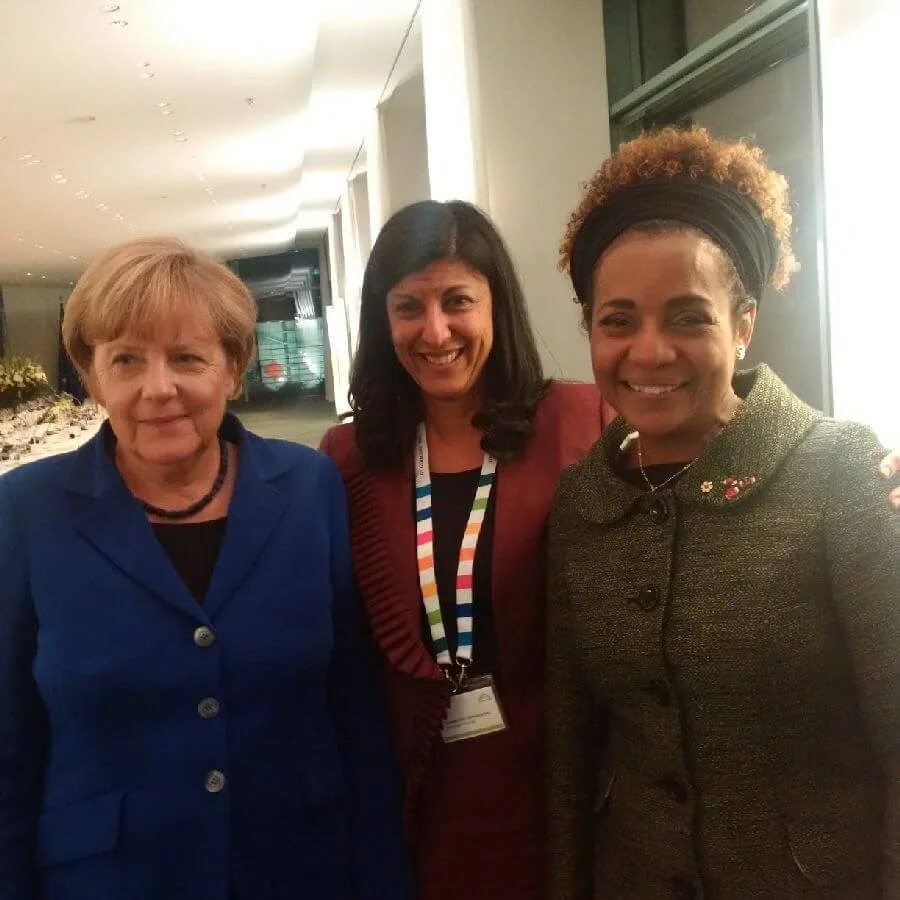  NEW! 2015  - in Berlin with Angela Merkel, Former Chancellor of Germany, Michaëlle Jean, former Governor General of Canada.