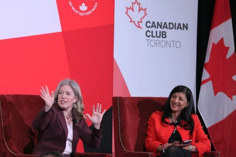 2025 - Hosting a fireside chat with Premier Susan Holt at Canadian Club Toronto, where I’m proud to serve as a board member.