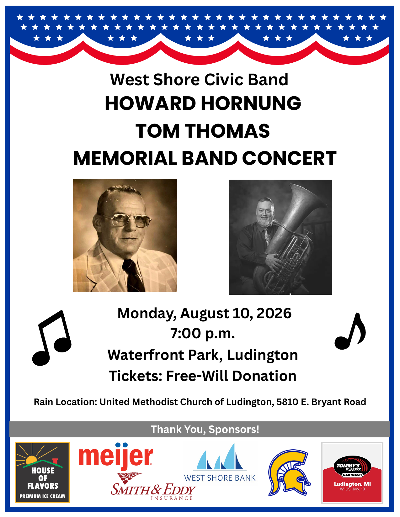 West Shore Civic Band Howard Hornung/Tom Thomas Memorial Band Concert