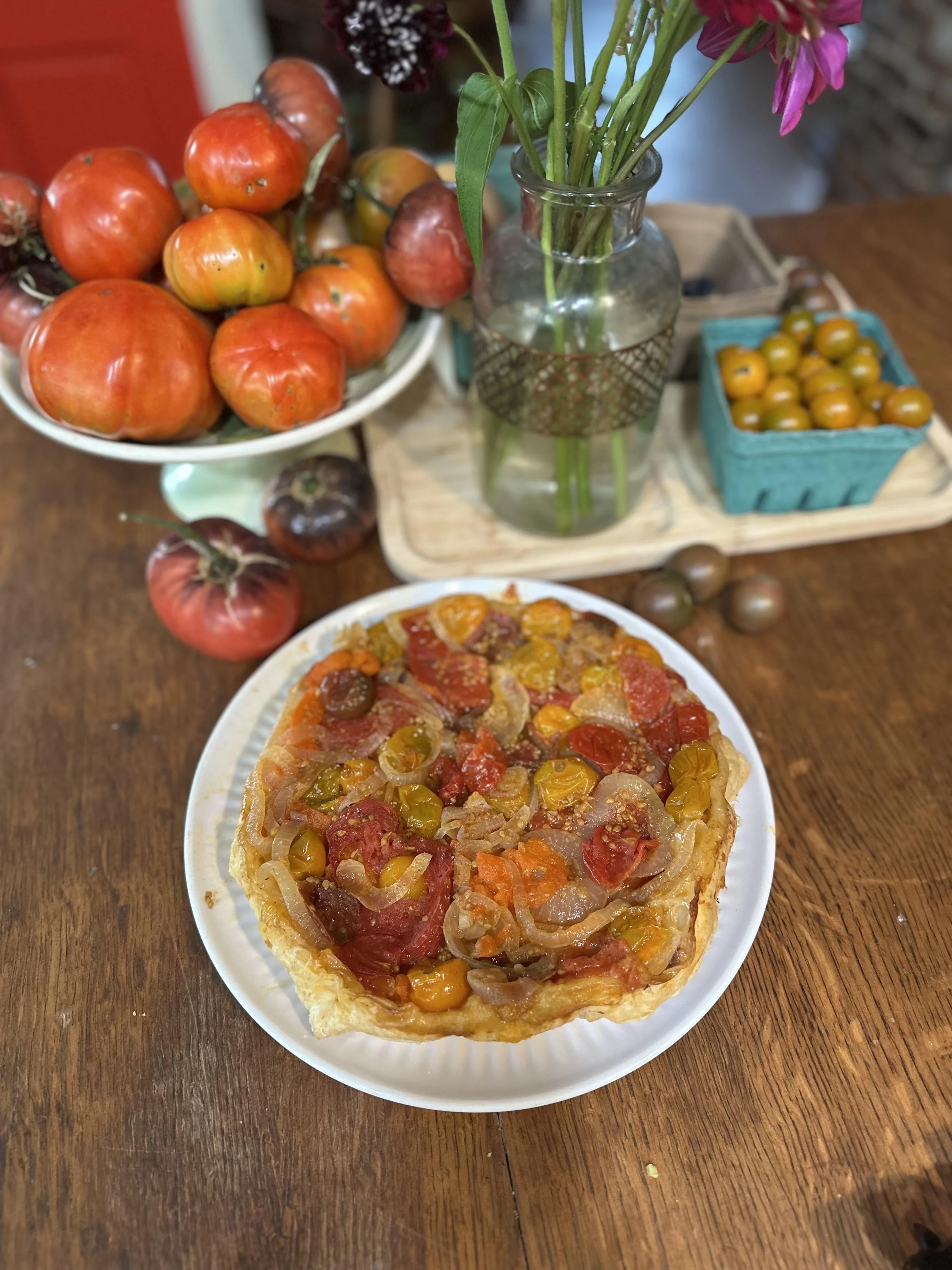 Upside-Down Cast Iron Tomato Tart