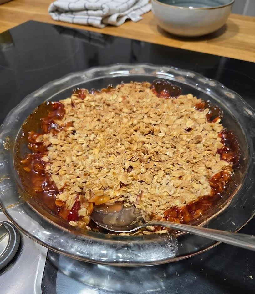 OAT BROWN SUGAR PEACH CRISP