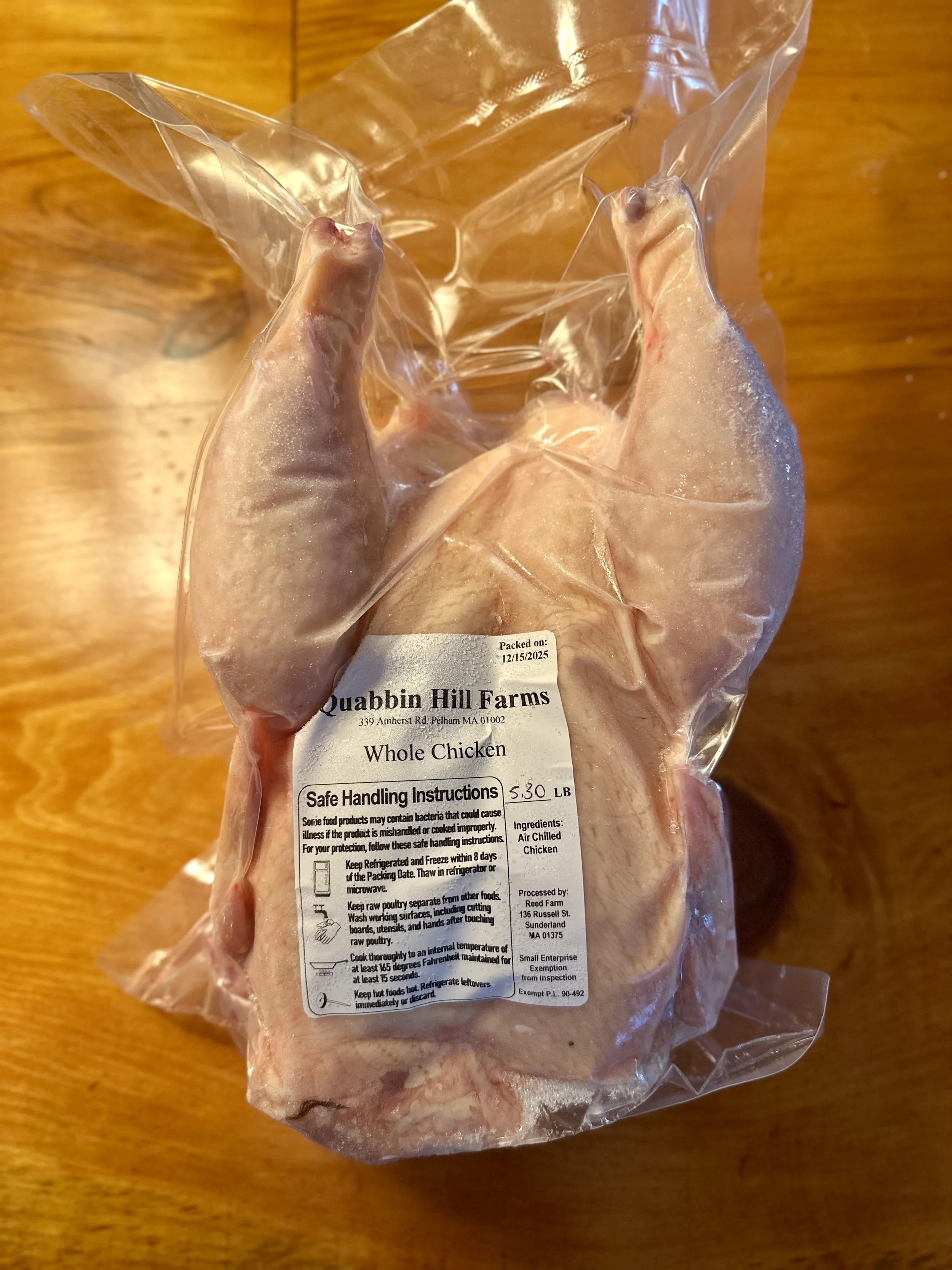 Frozen Whole Chicken
