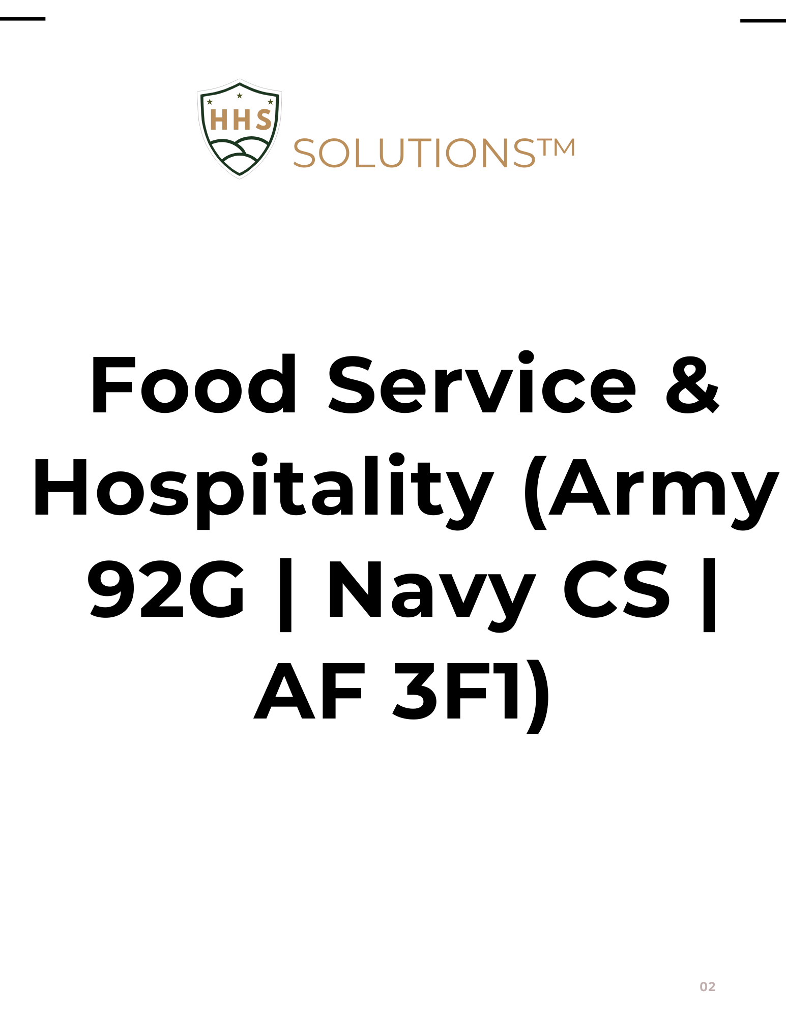 Food Service & Hospitality Logic & Translation Pack