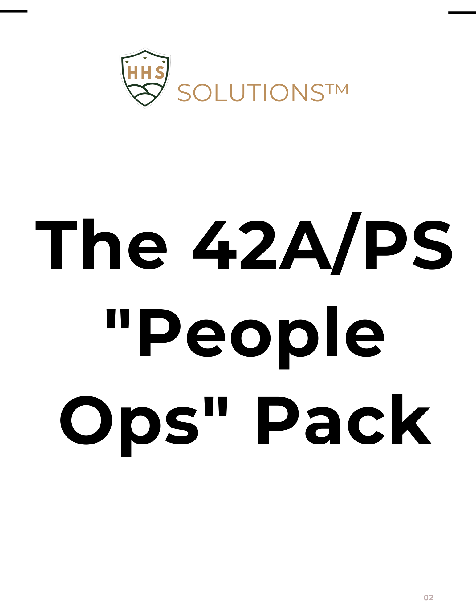 42A/PS "People Ops" Pack Logic & Translation Pack