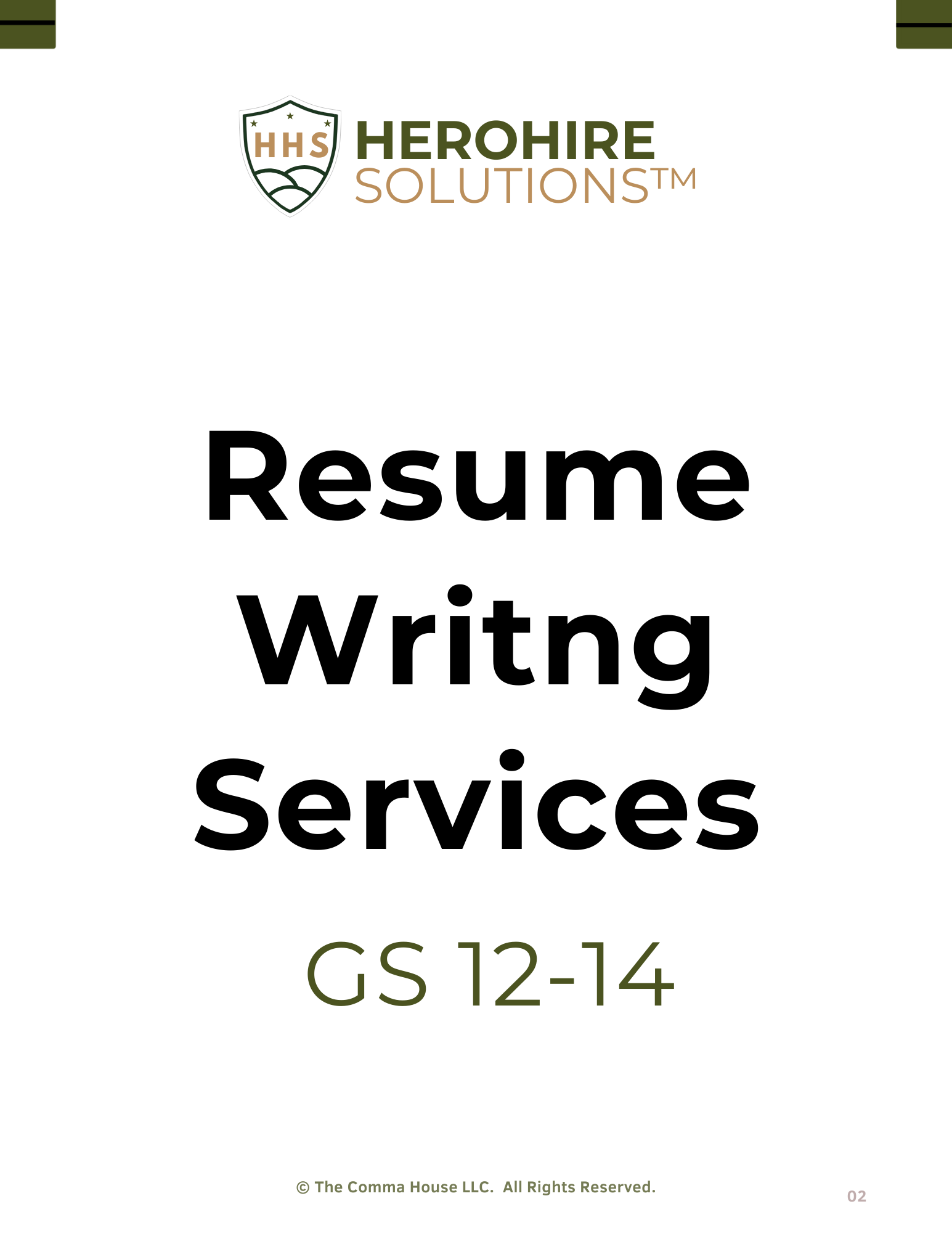 Federal Resume Writing Services Senior-Level (GS-12 to GS-14)