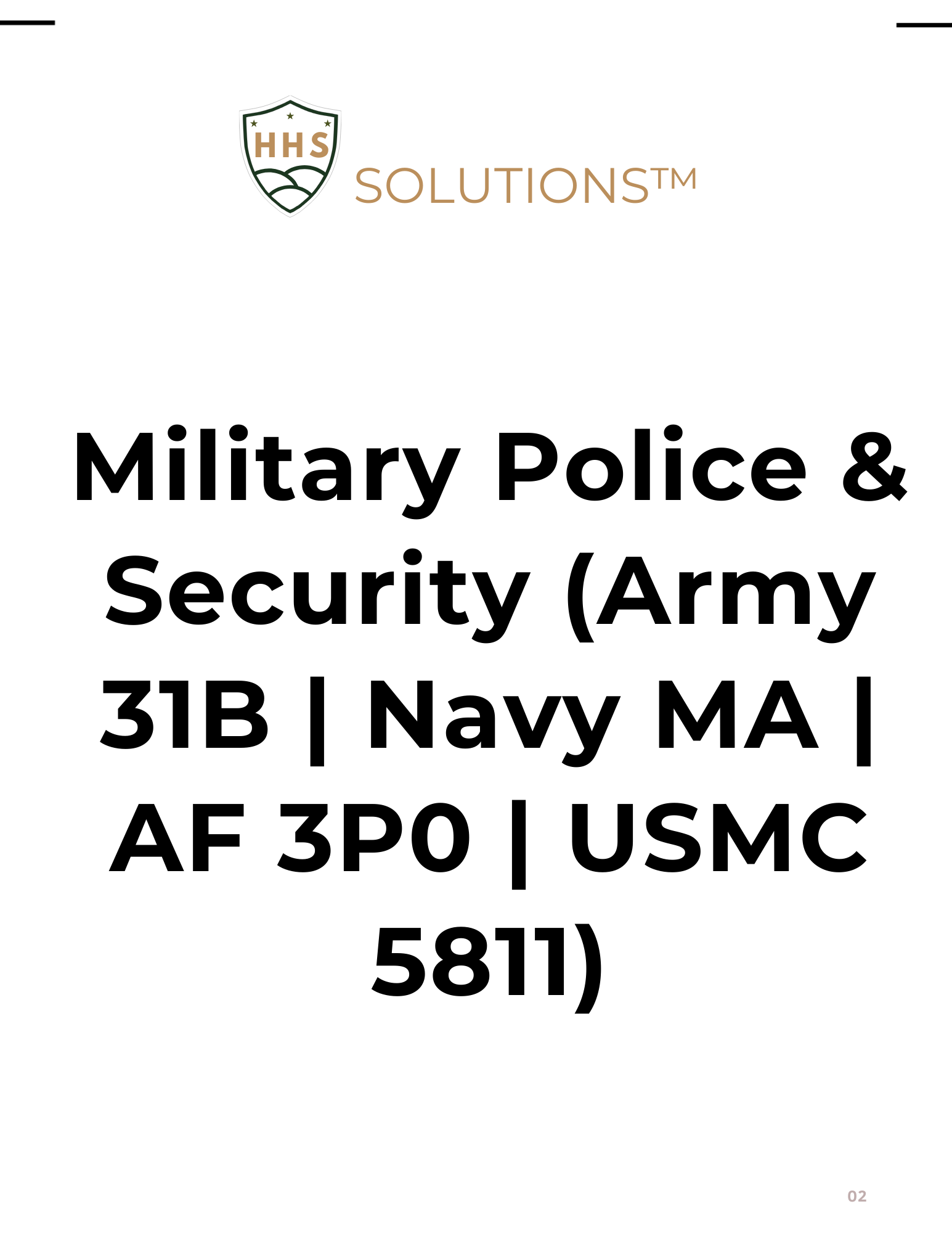 Military Police & Security Logic & Translation Pack