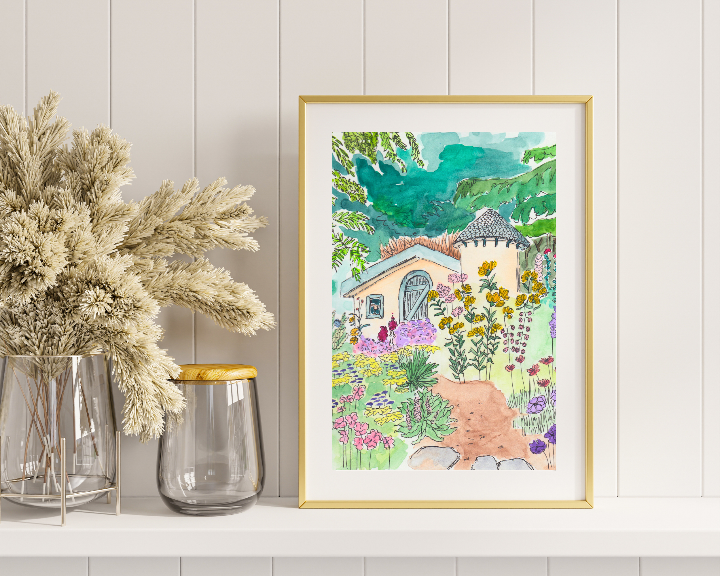 English Garden Fine Art Print