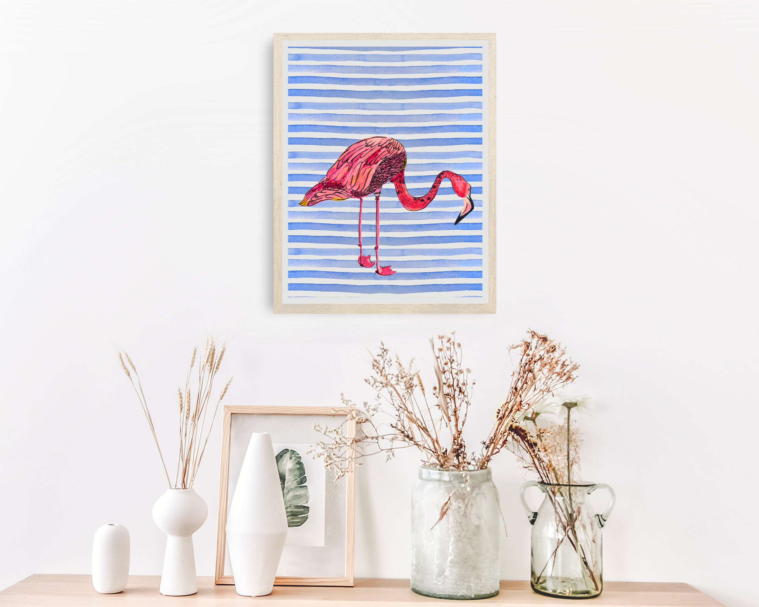 Funky Flamingo Fine Art Print