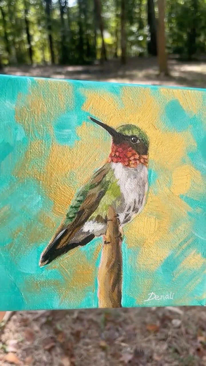 Some little change of background that is 🤭
Ruby-throated hummingbird, 6x6”, acrylics on canvas
#art #painting #animalart #acrylicpainting #acrylics