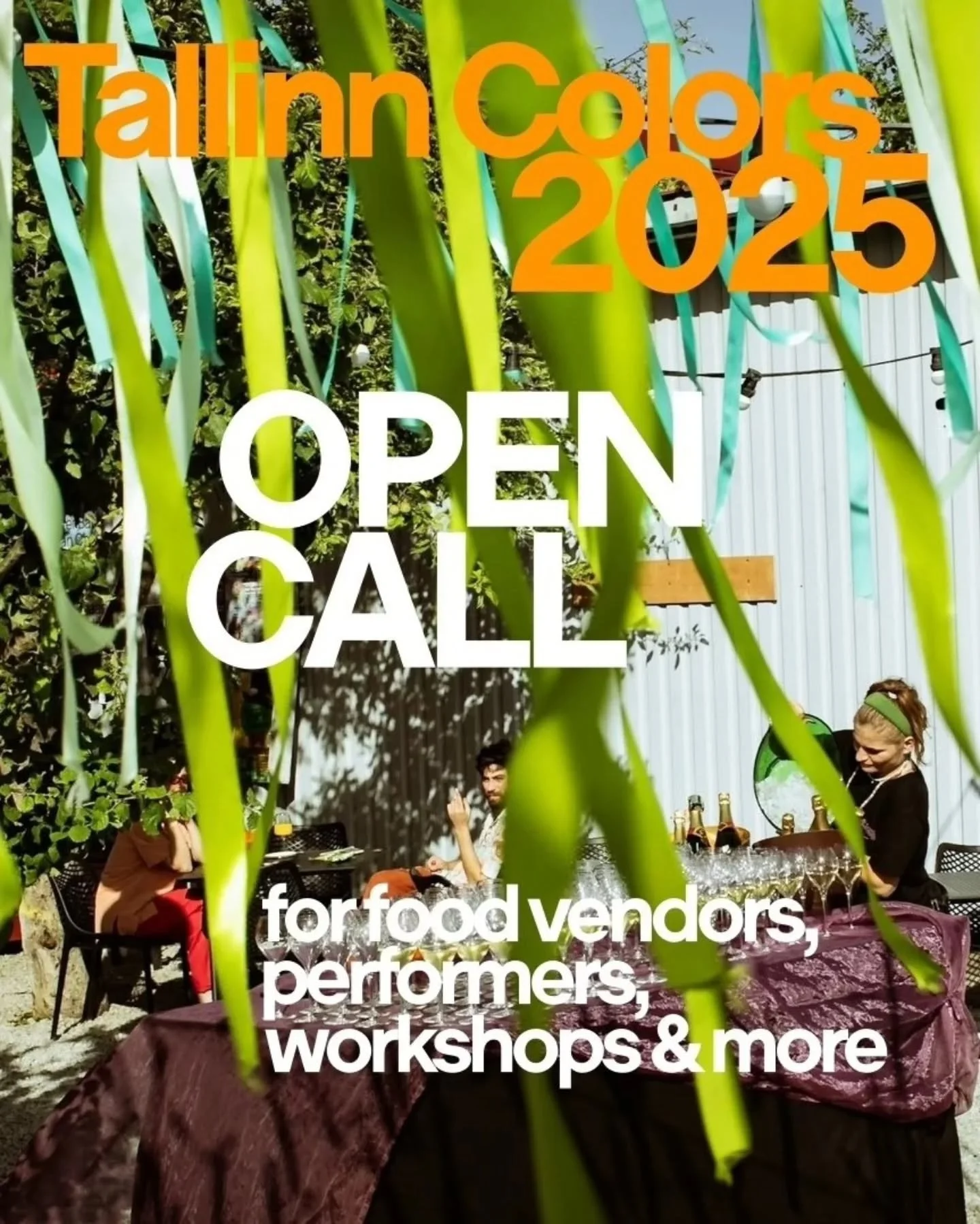 🚨 OPEN CALL: Don&rsquo;t Miss Your Chance to Shine at Tallinn Colors 2025! 🎪

Last year&rsquo;s festival was EPIC&mdash;but this year? We&rsquo;re going bigger, bolder, and more vibrant than ever&hellip; and YOU could be part of it! 🌈✨

✨ SPOTS AR