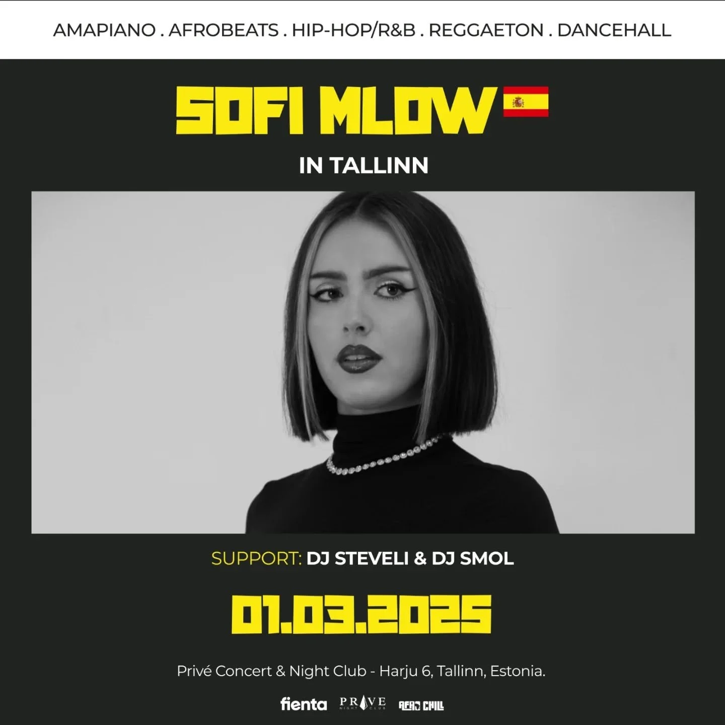 GIRLS LOVE AFRO! 🇪🇪 Returns to Celebrate Women&rsquo;s Month with Global Amapiano Sensation Sofi Mlow

Mark your calendars for March 1, 2025, as GIRLS LOVE AFRO! makes its electrifying return to Tallinn&rsquo;s nightlife scene in honor of Women&rsq