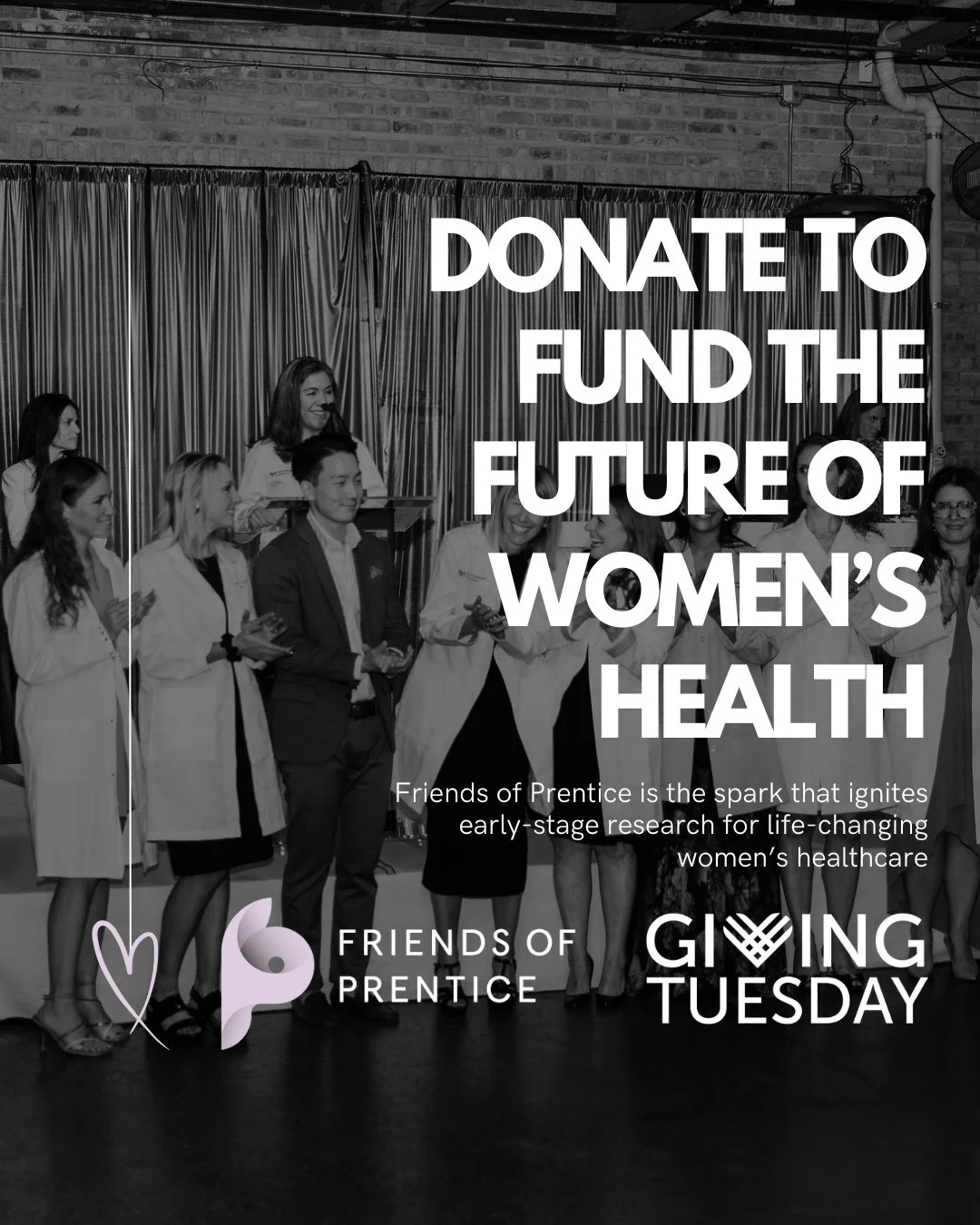 This Giving Tuesday, while the state of women's healthcare remains in crisis, Friends of Prentice continues to be a reliable lifeline and the sole source of funding for many physician-scientists working on life-changing research.⁠
⁠
Throughout our 40
