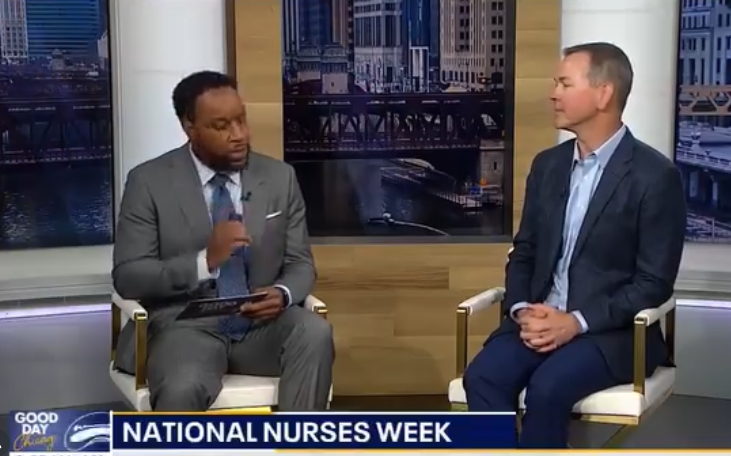 FOP Board Member David Grayson during National Nurses Week | Fox Good Day Chicago