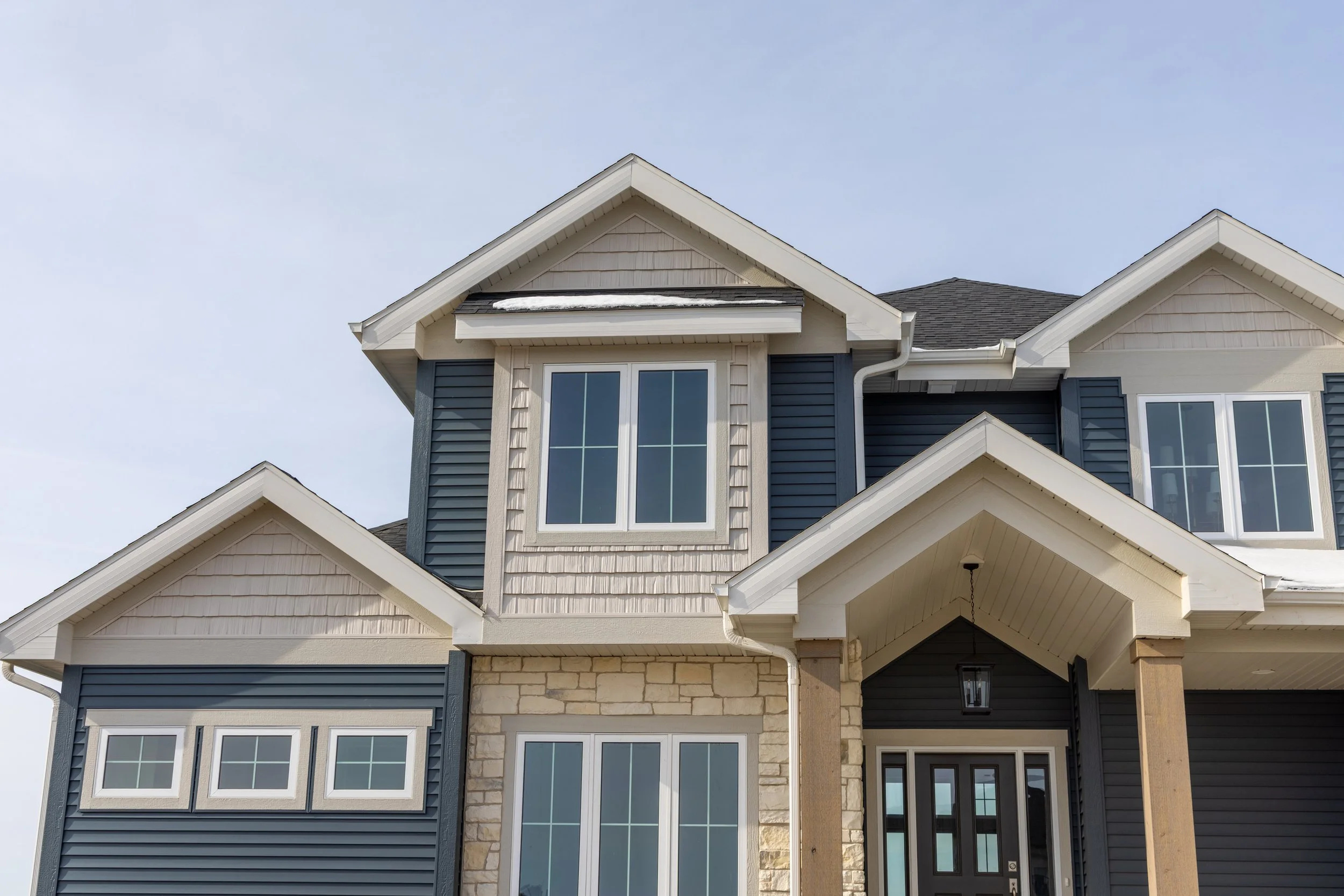 Top of a home exterior