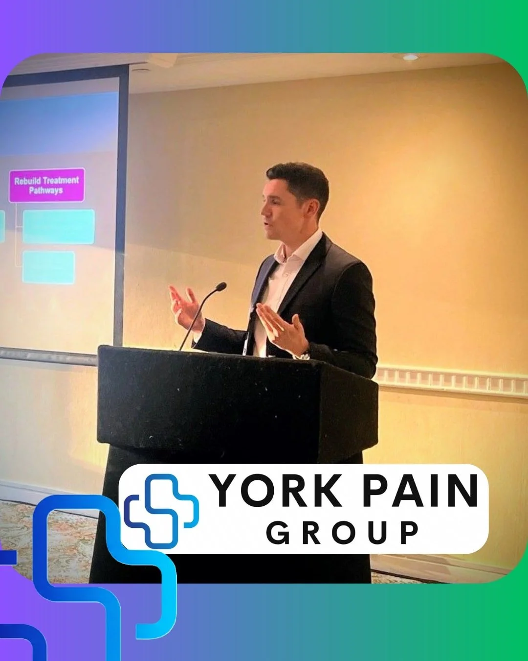 York Pain Group at the International Society of Pain and Neuroscience Conference Oct 2025 in London.

Dr Harry Soar and Dr Philippa Armstrong were invited speakers, sharing insights on contemporary pain management, neuroscience, and evidence-based cl