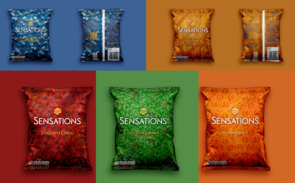 Sensations Pub Crisps Re-Packaging