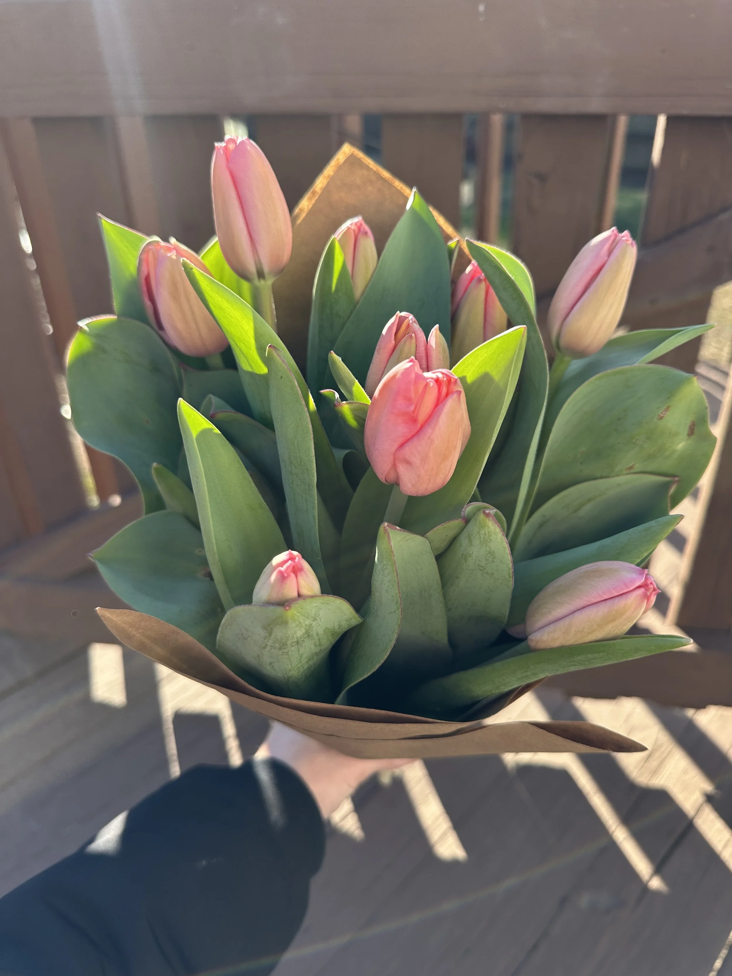 Wrapped tulip bouquet (sales tax included)