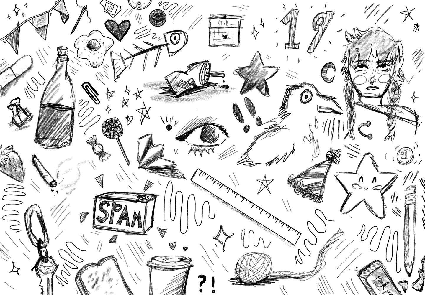 posting 2 days in a row?!?! unheard of, here are some lil doodles i did in my class today &gt;:)
🍓
🍓
🍓
🍓
🍓
🍓
🍓
🍓
🍓
🍓
Tags: #doodles #illustration #procreate #garbage #ispybook #bandaid #illustrator #digitalart #artschool