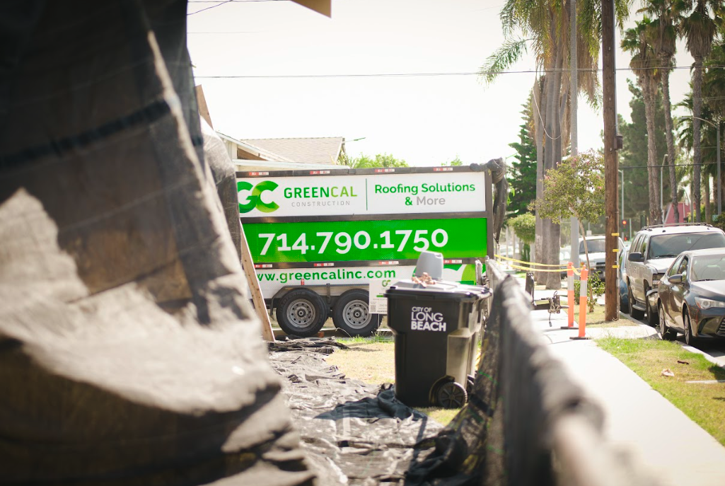 GreenCal Construction crew vehicle in Long Beach