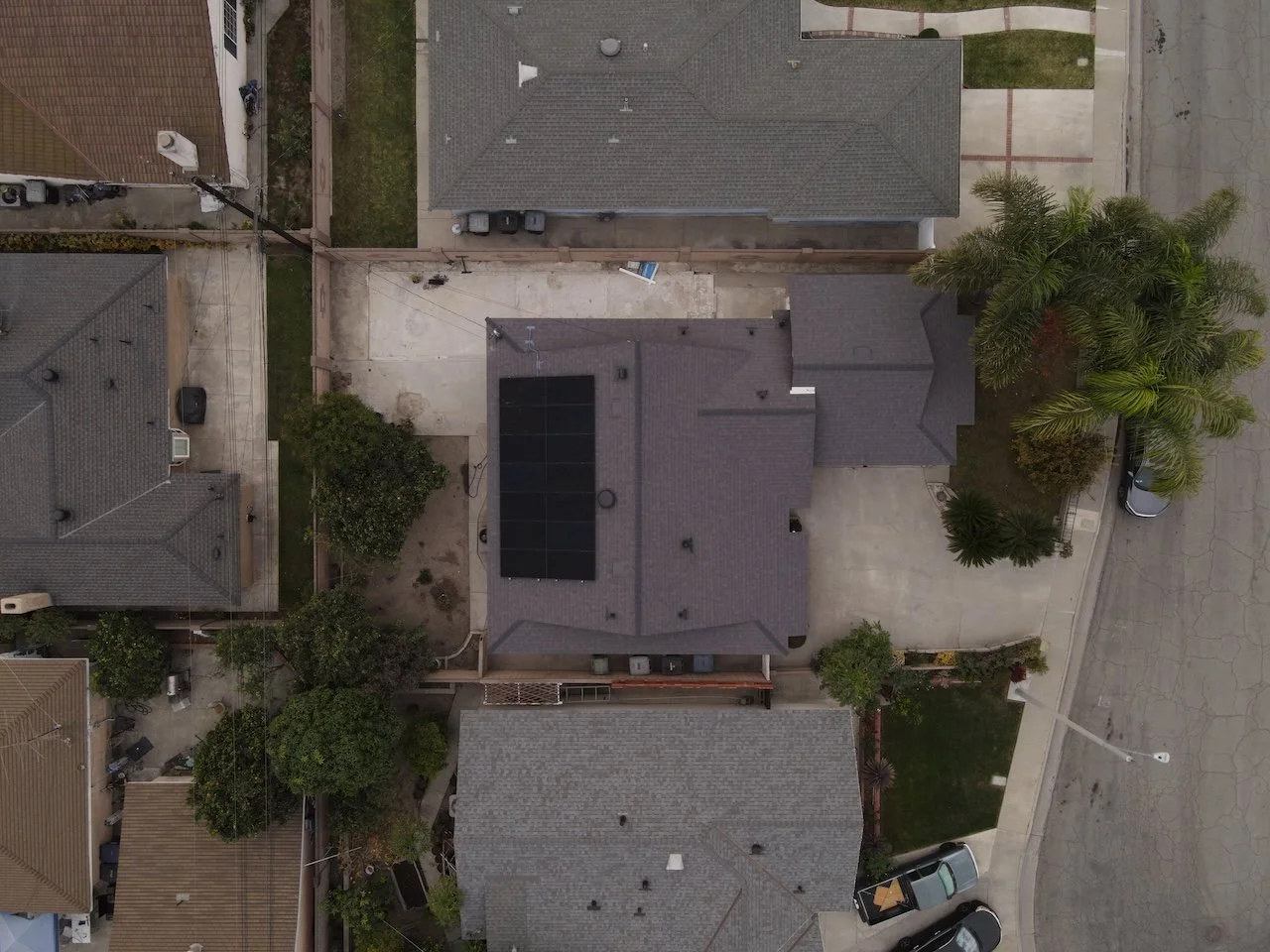 Solar panel installation on a home in Artesia, CA