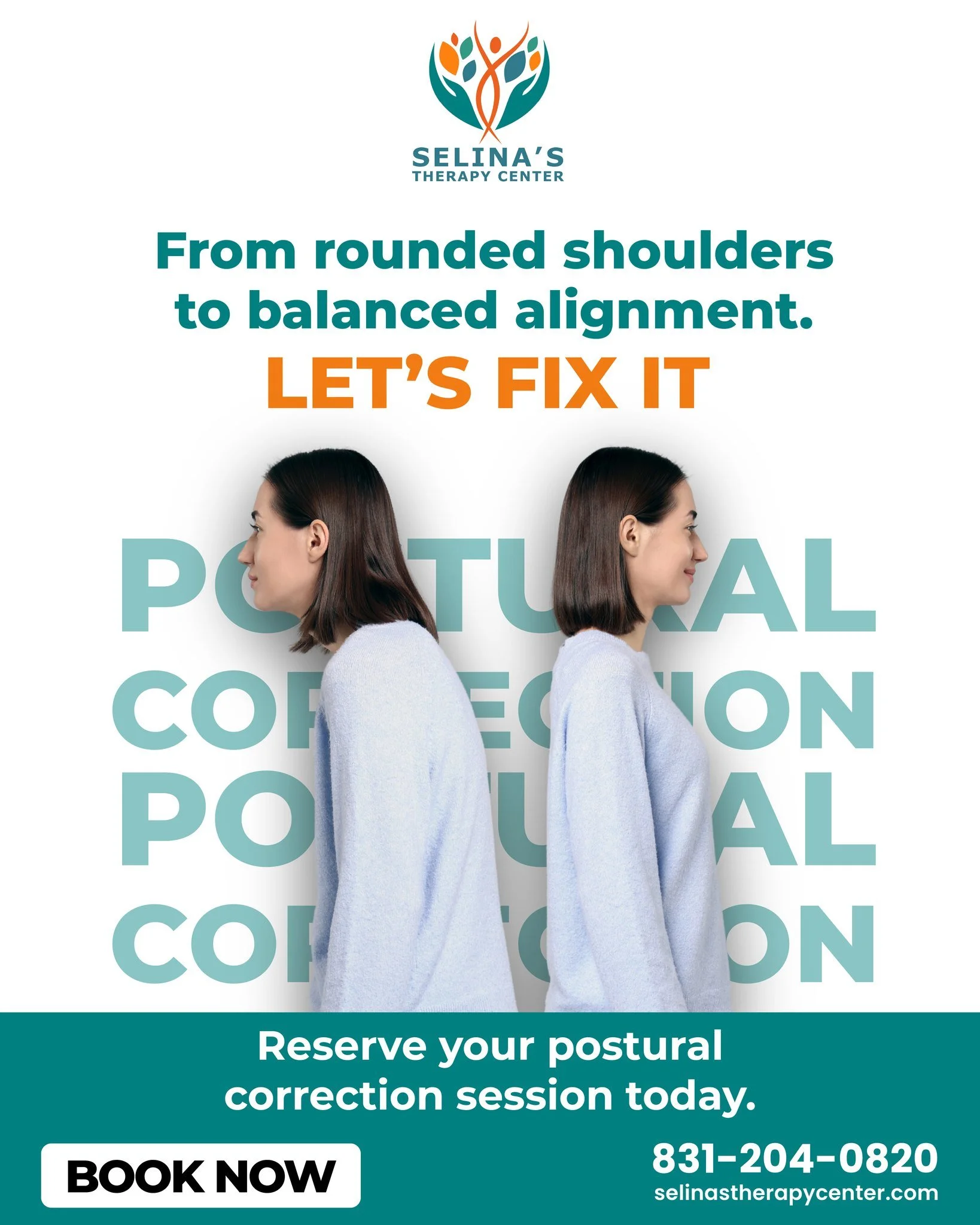 Slouching isn’t just about appearance — it affects your breathing, energy, and confidence too. 💪
Restore your posture, ease muscle tension, and move with balance again with our Postural Correction Session.
📍 Selina’s Therapy Cent