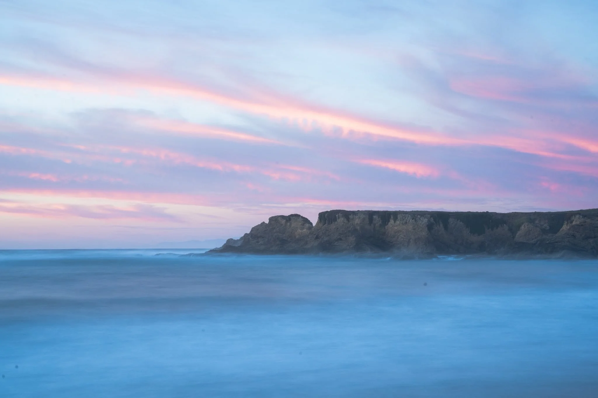 Sometimes nature paints better than any brush ever could. This was Fort Bragg at its softest: where light, color, and motion blur into peace.