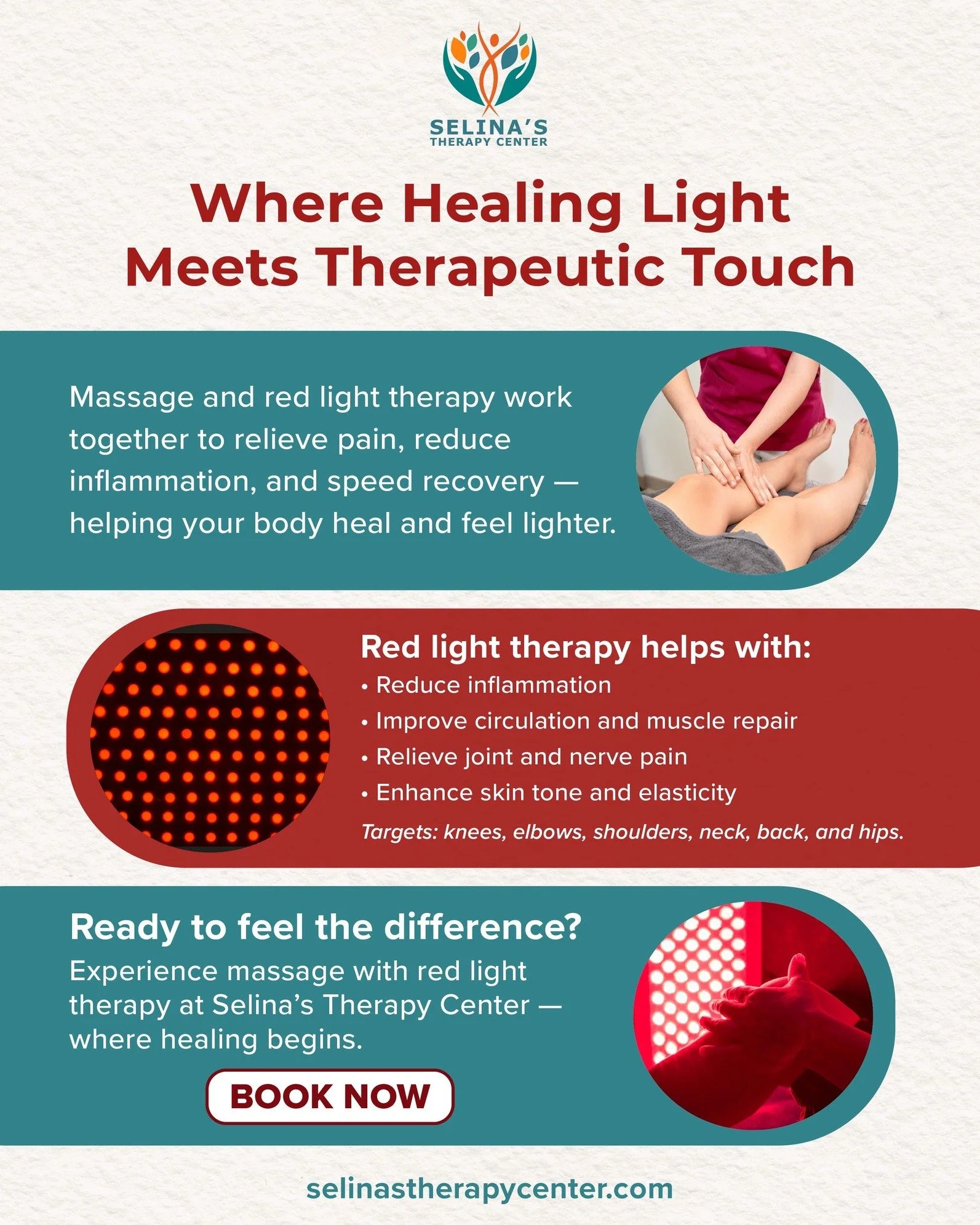 Most massage therapists stop at the muscles, I go deeper. I combine intuitive massage with red light therapy to calm inflammation, relieve pain, and help your body actually heal&hellip; not just relax for an hour.

✨ Why my clients love this combo:
&