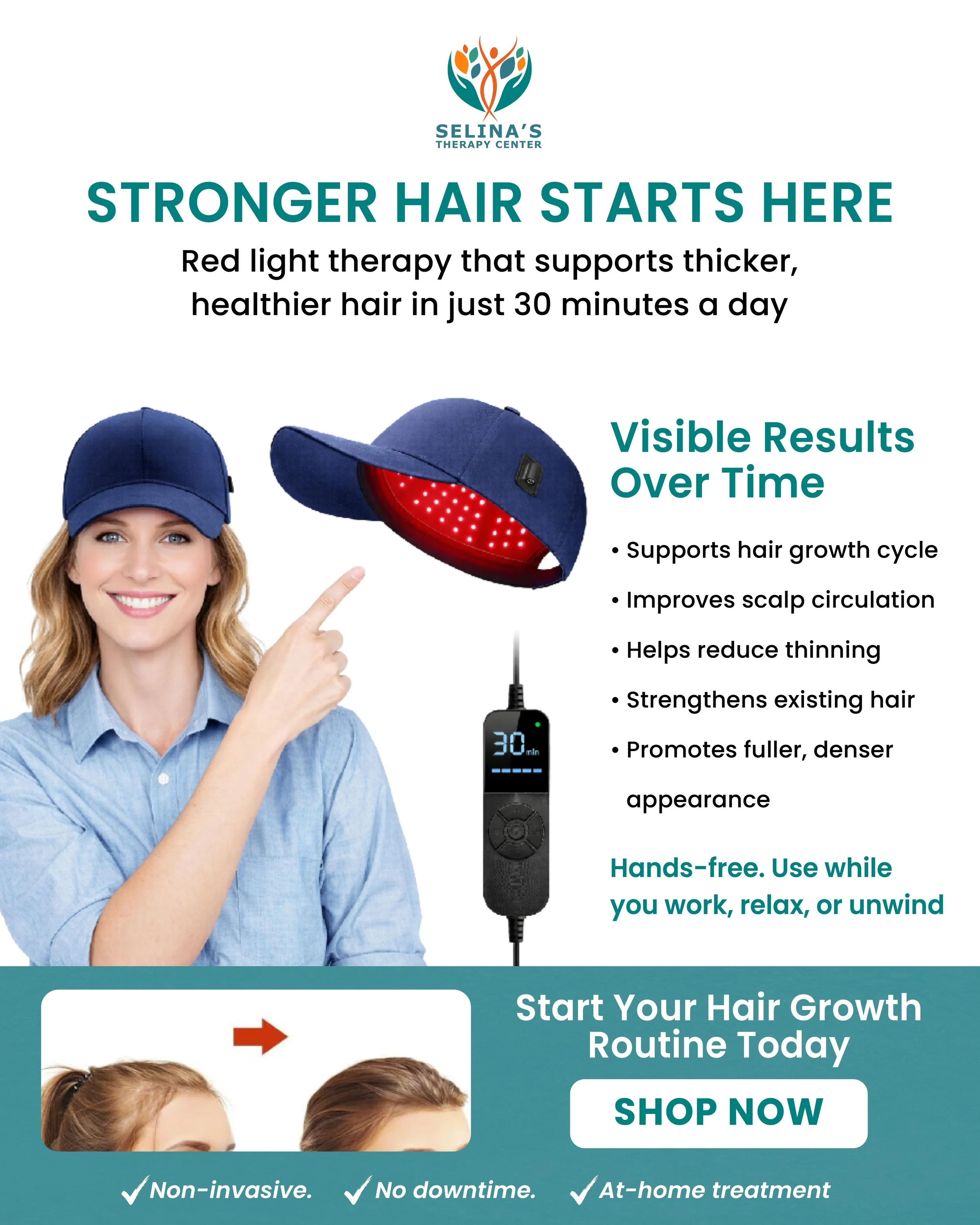 How I’m Growing My Hair Back While Working. Real Results with Red Light Therapy