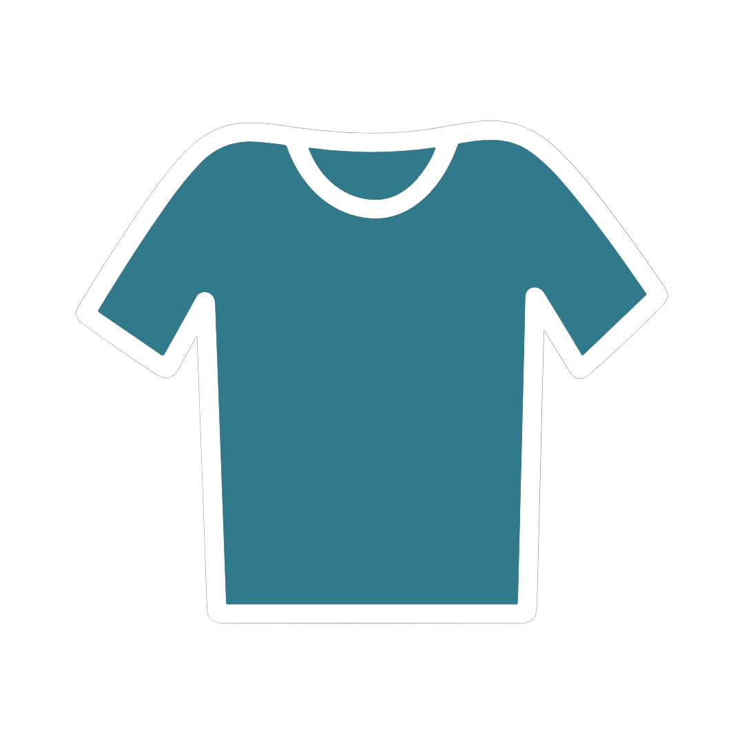 Icon of a short-sleeve shirt representing what to wear to a massage session